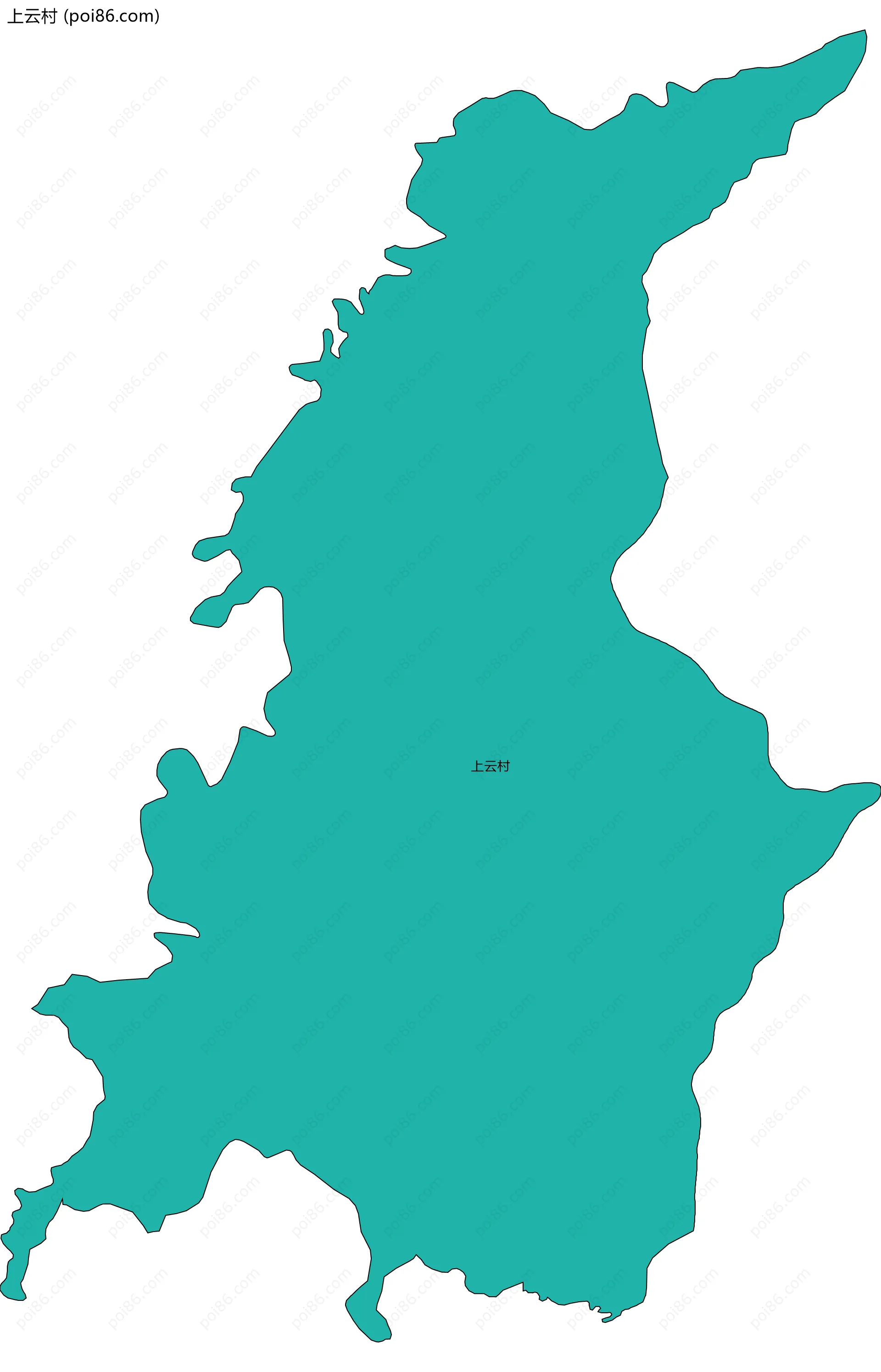 上云村边界地图