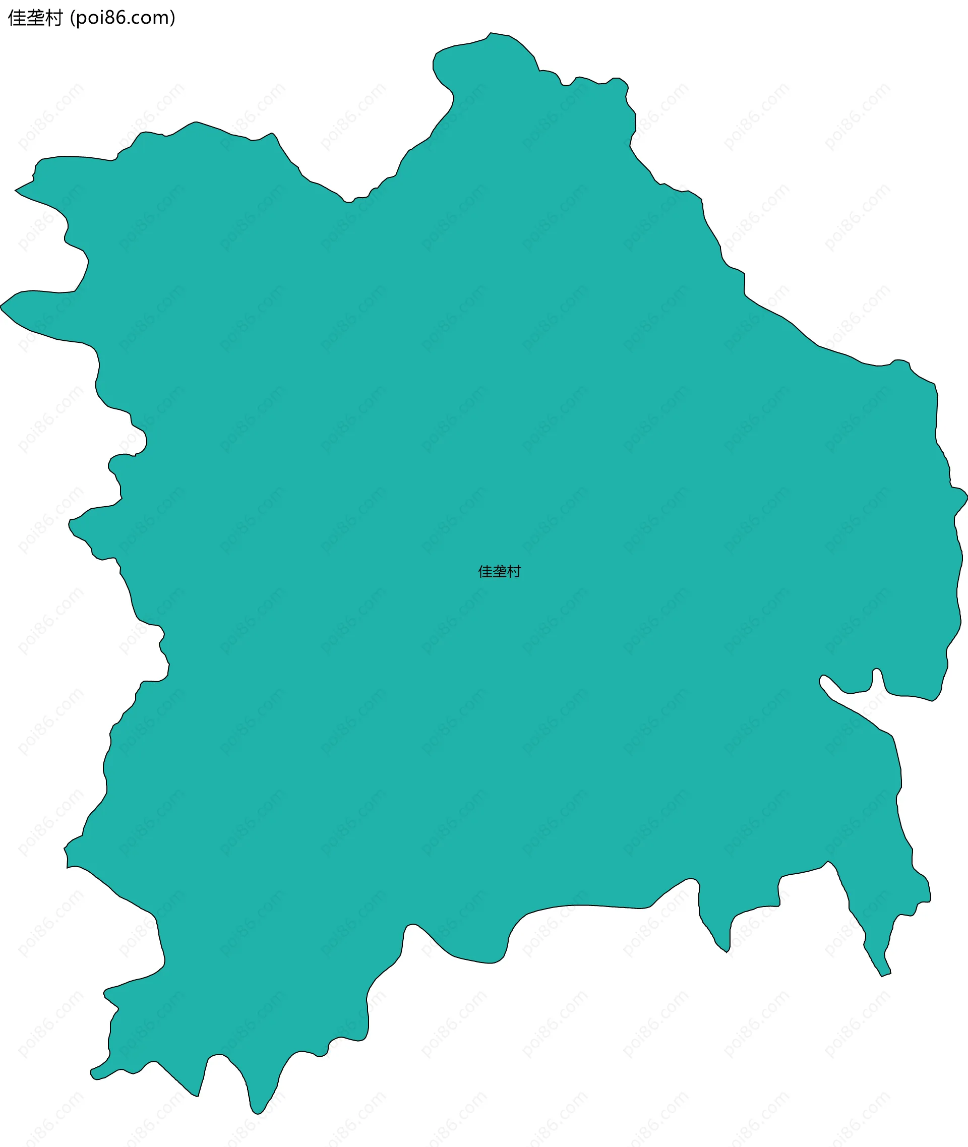 佳垄村边界地图