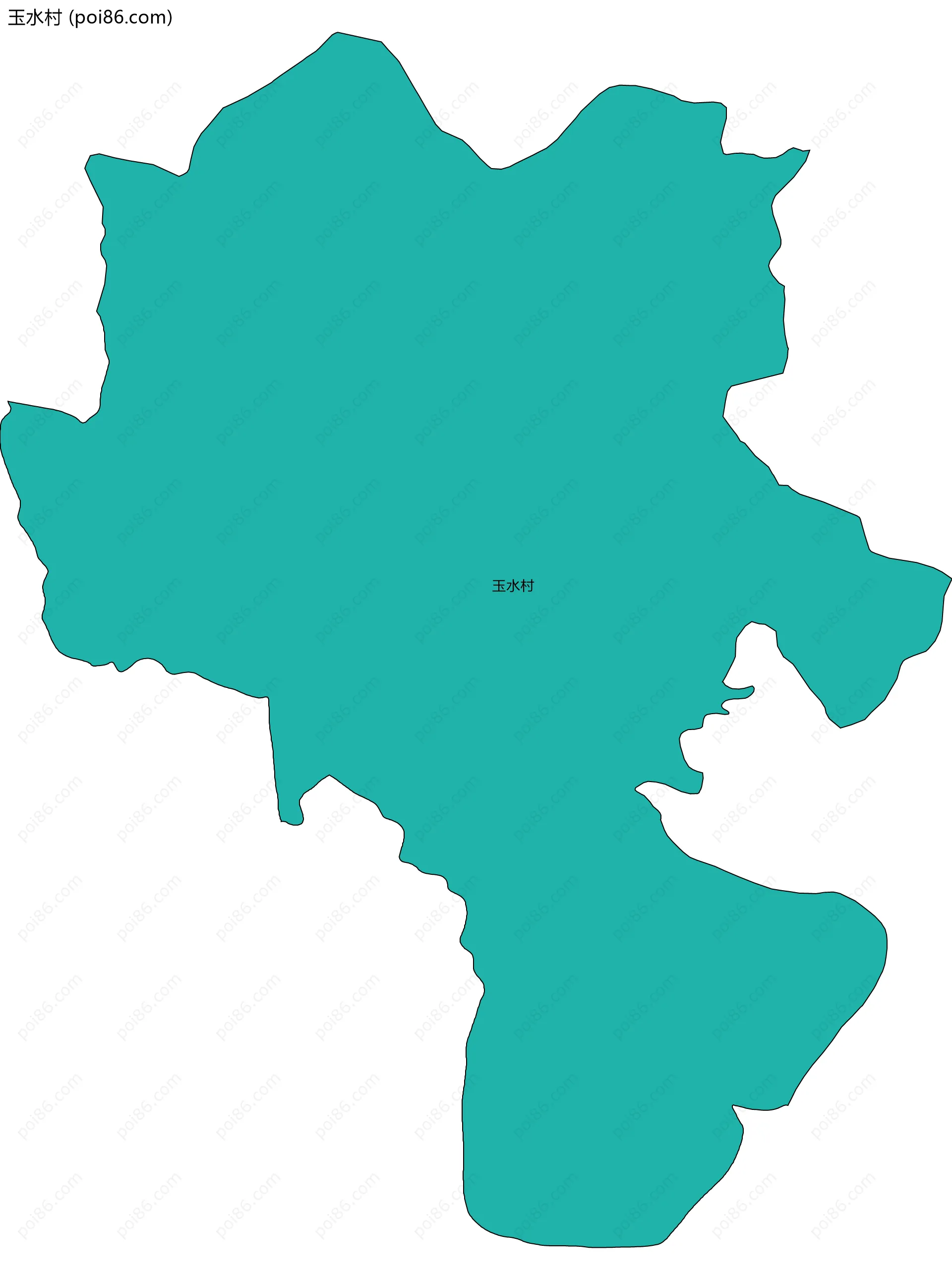 玉水村边界地图