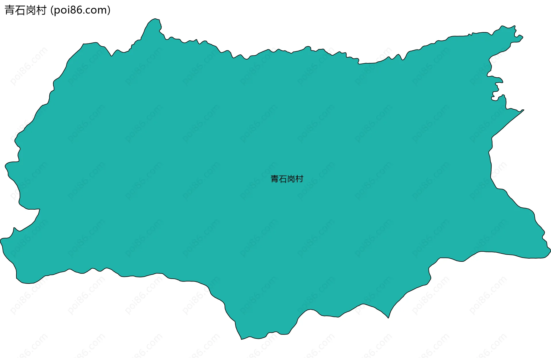 青石岗村边界地图