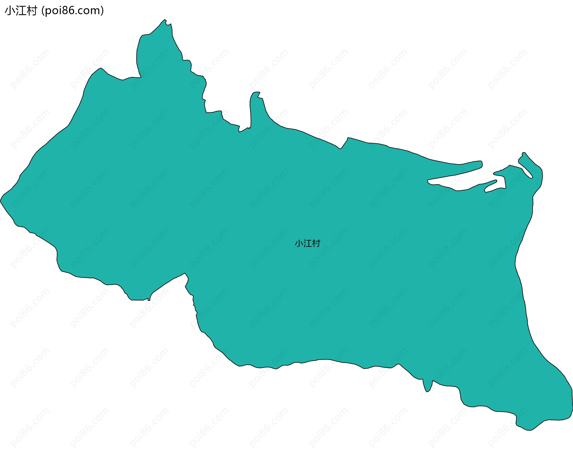 小江村边界地图