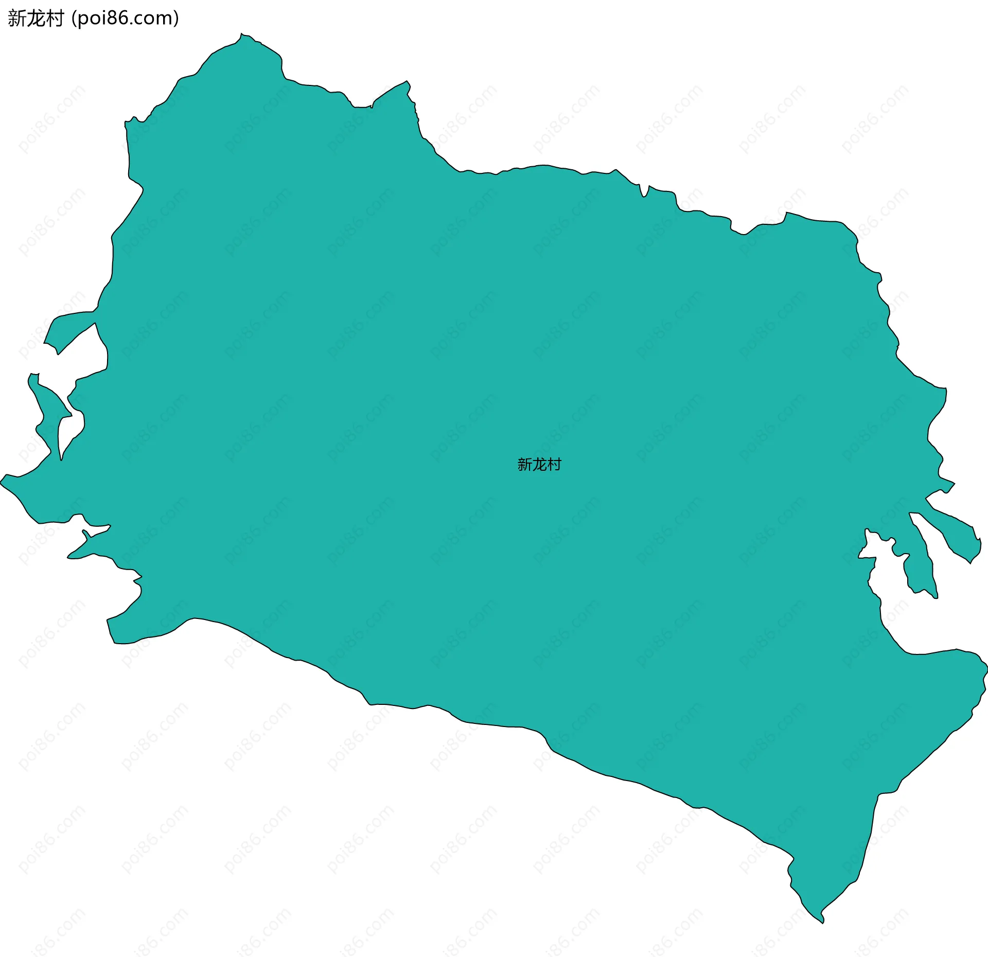 新龙村边界地图