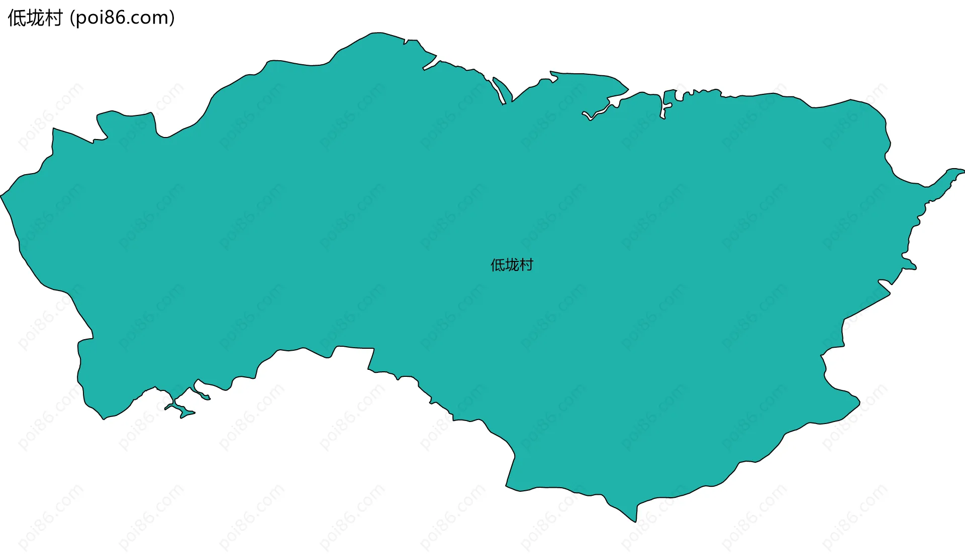 低垅村边界地图