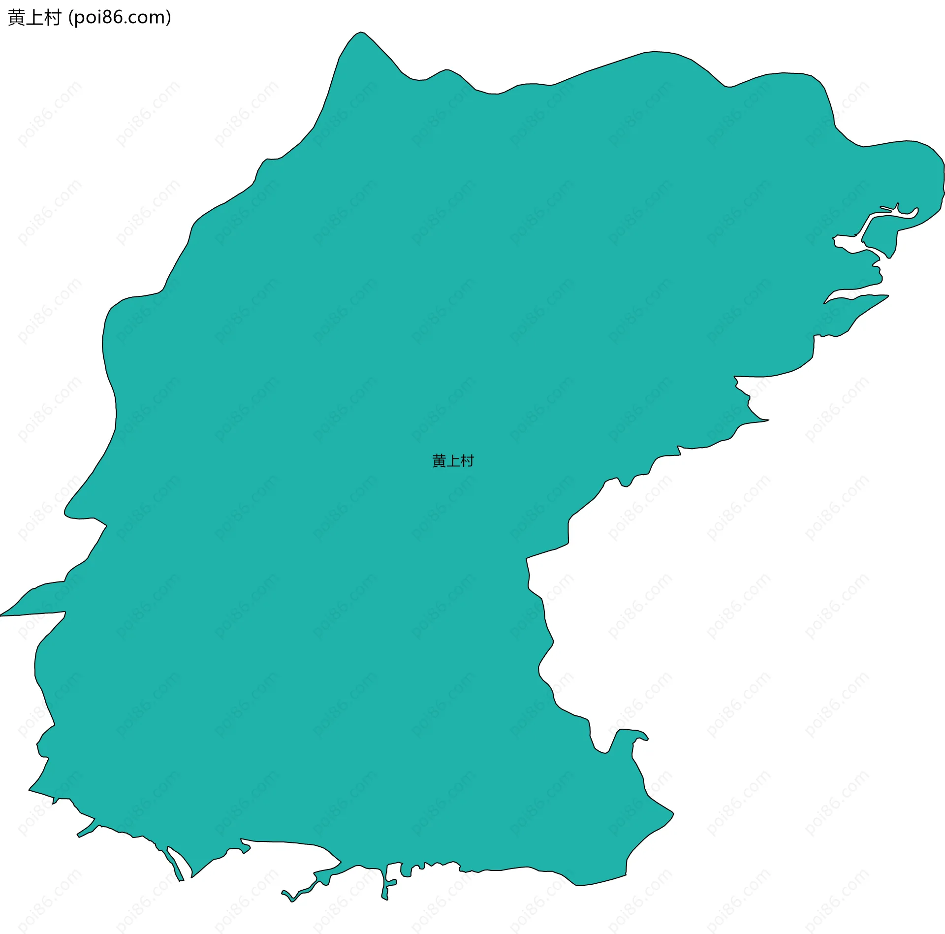 黄上村边界地图