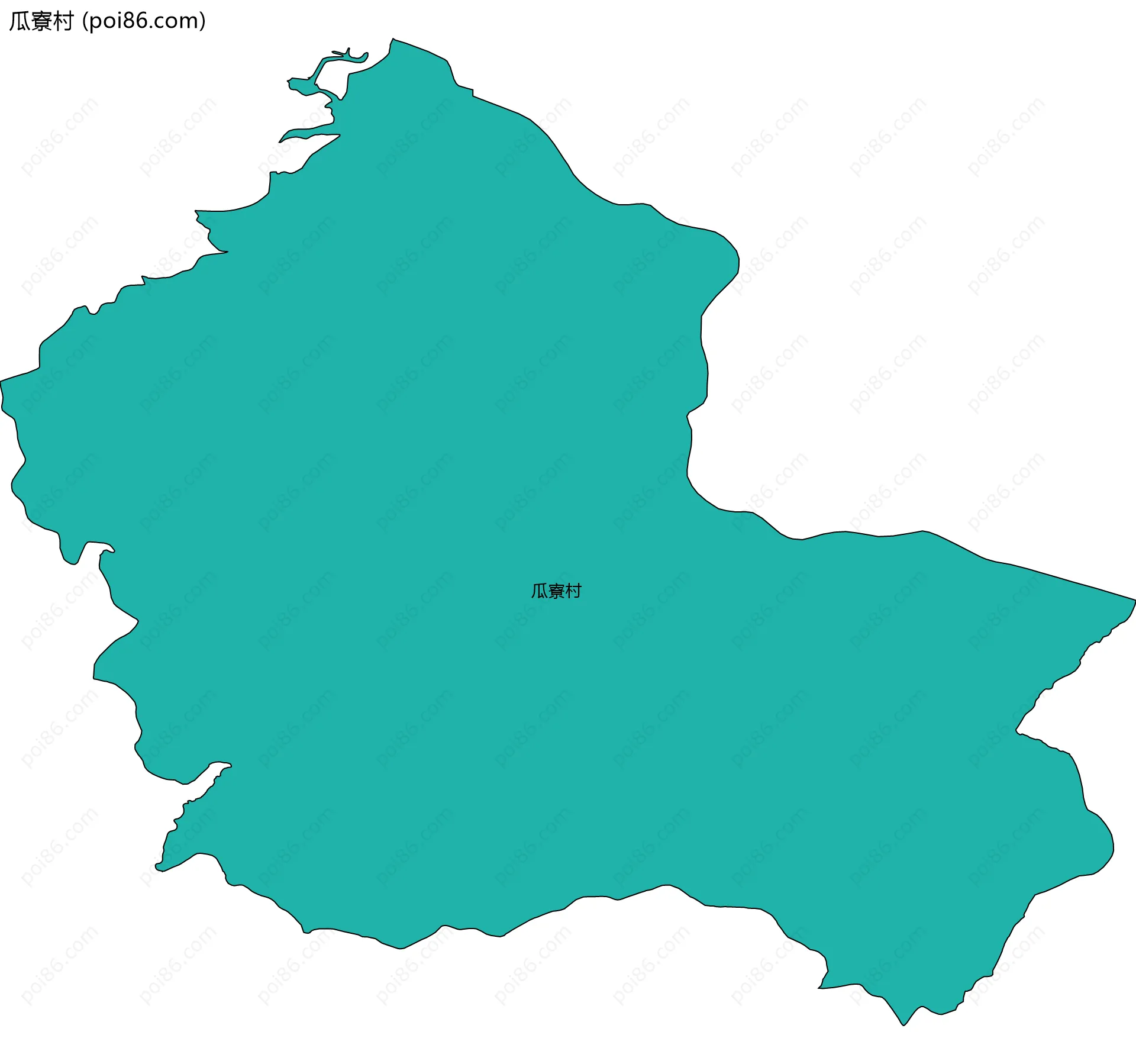瓜寮村边界地图