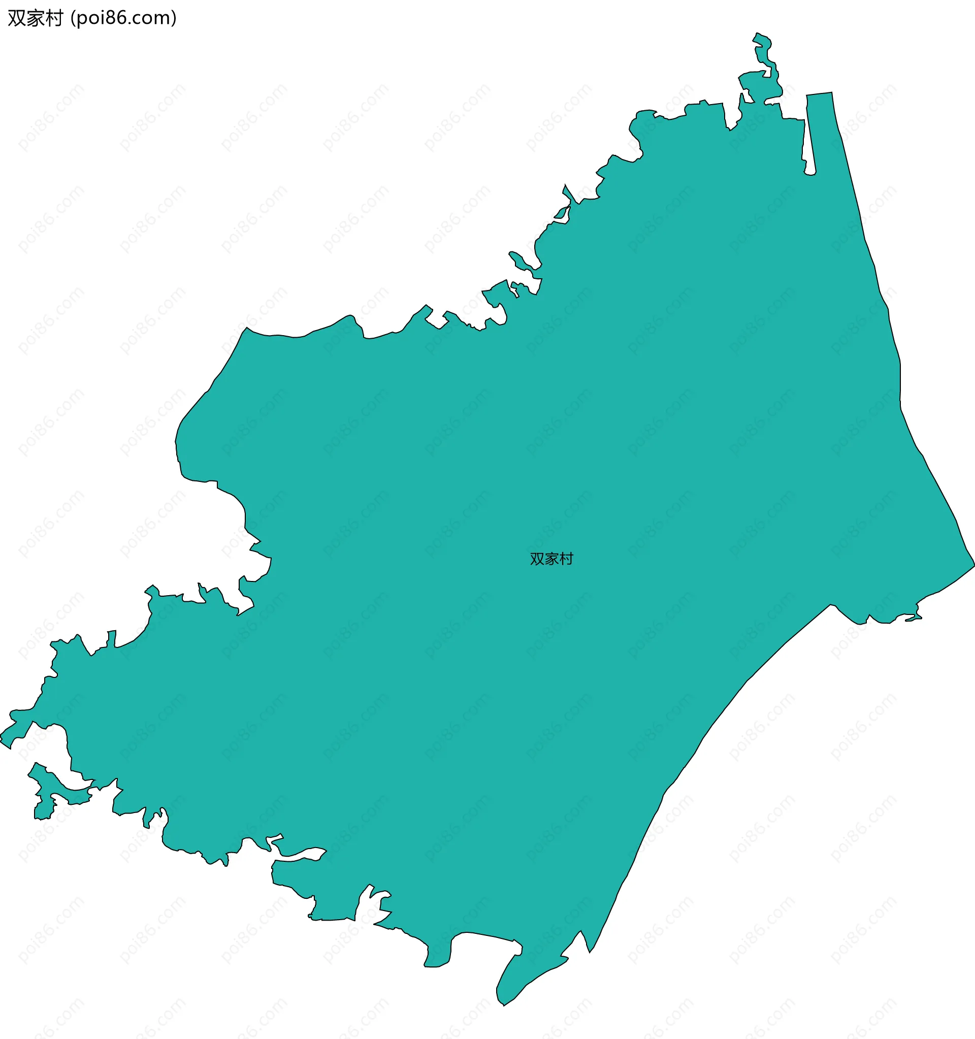 双家村边界地图