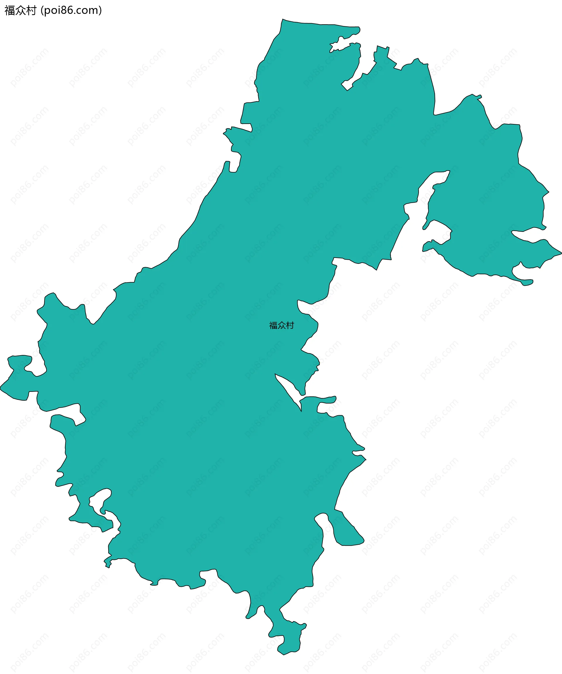 福众村边界地图