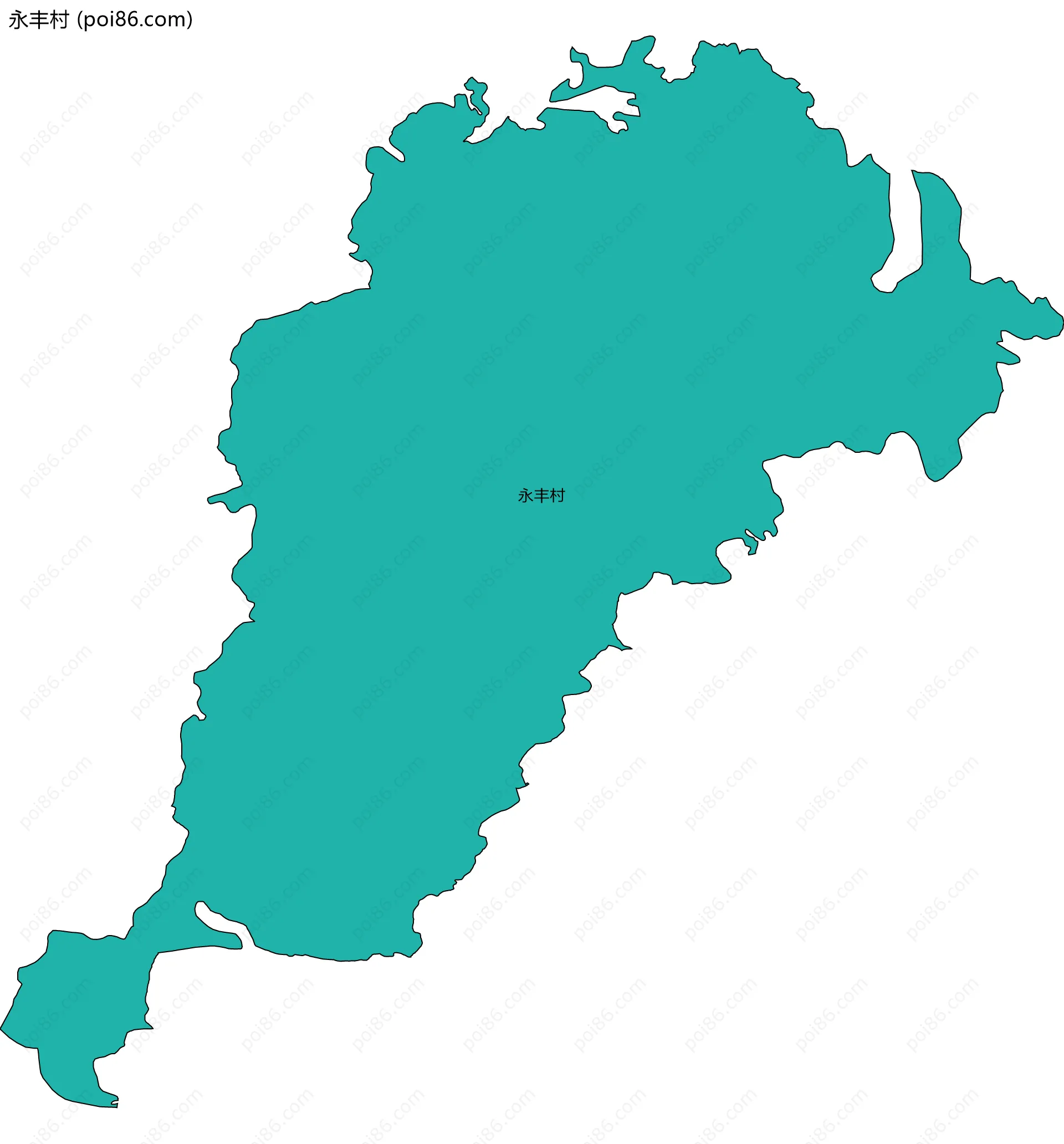 永丰村边界地图