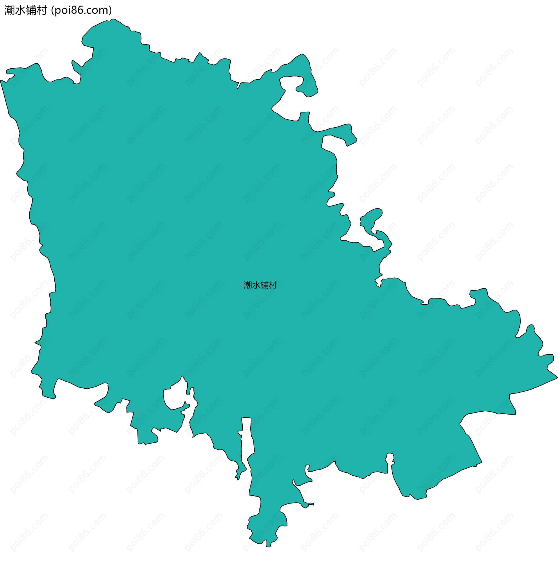 潮水铺村边界地图