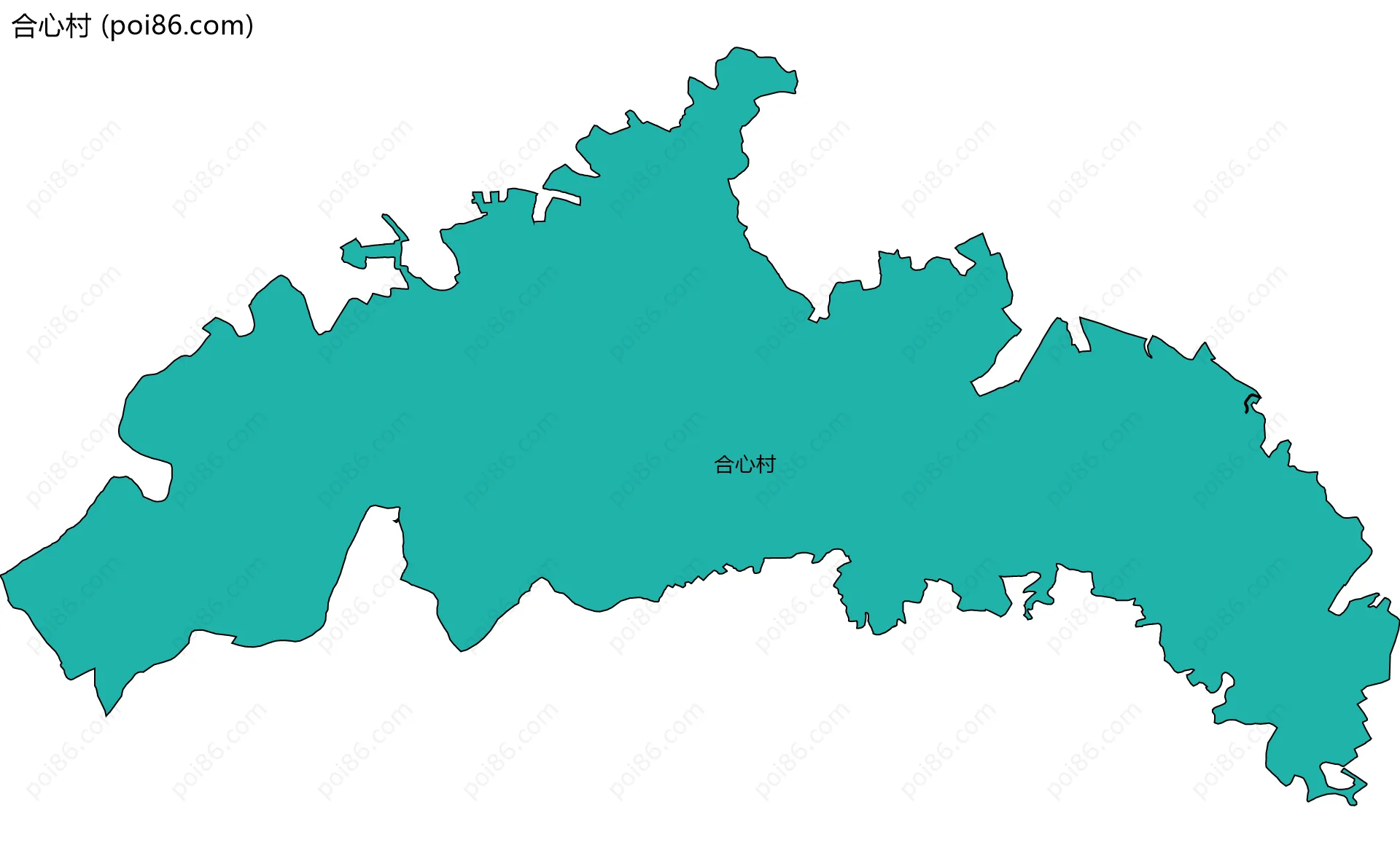 合心村边界地图