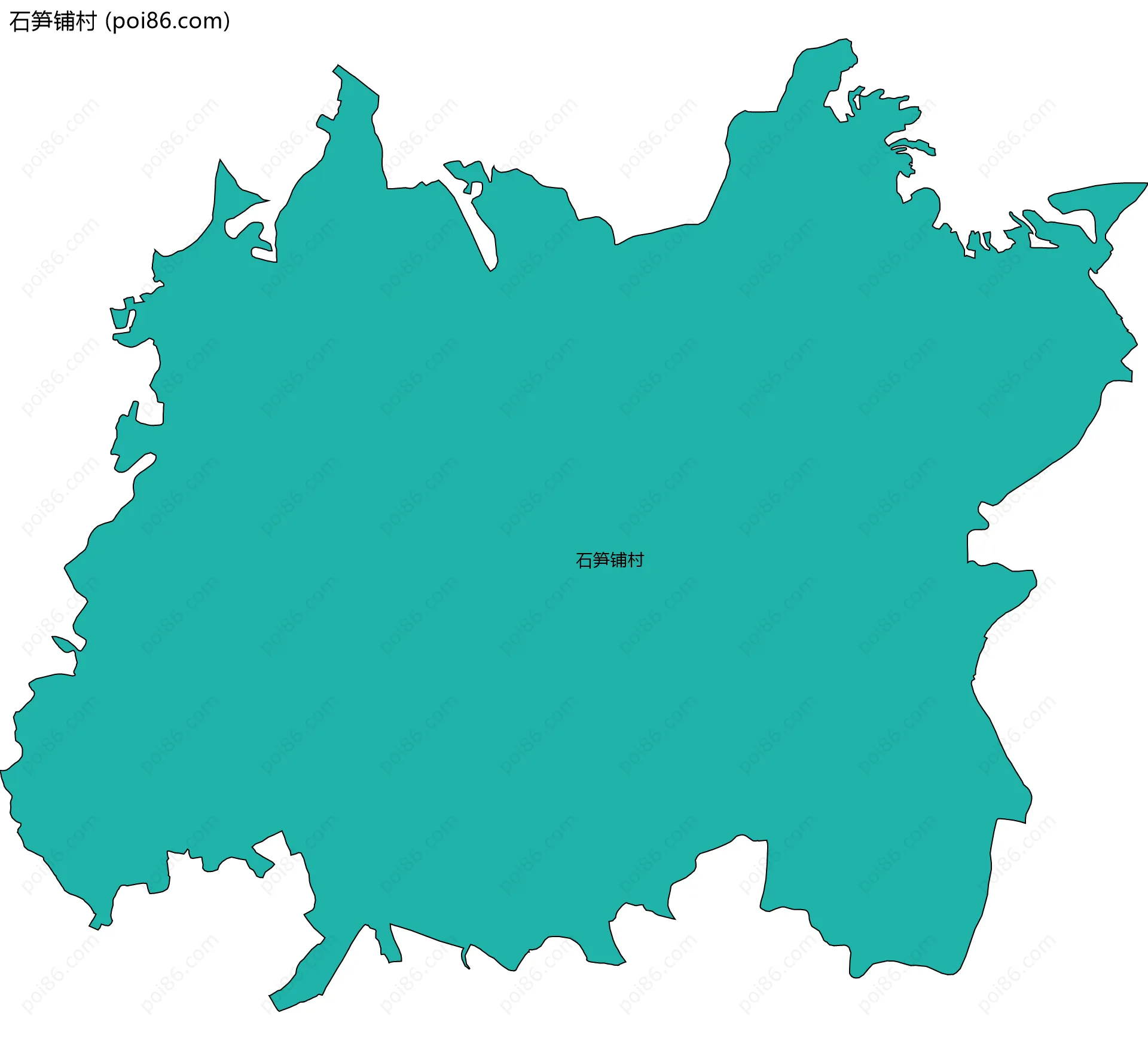 石笋铺村边界地图