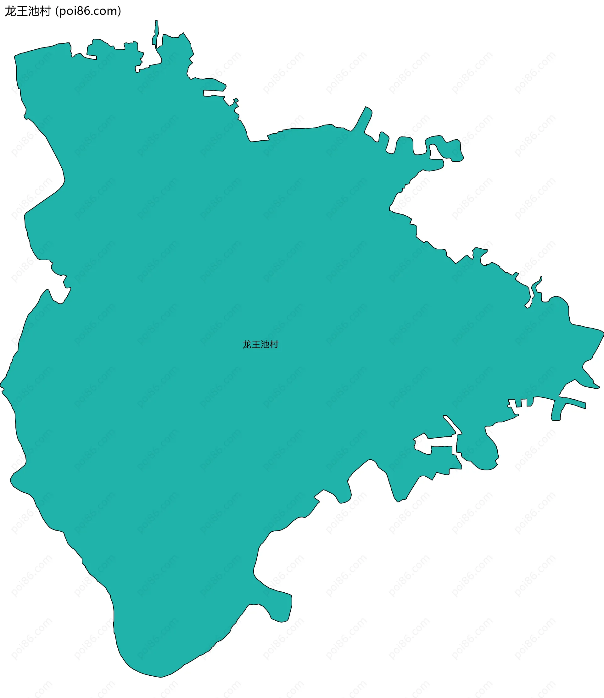 龙王池村边界地图