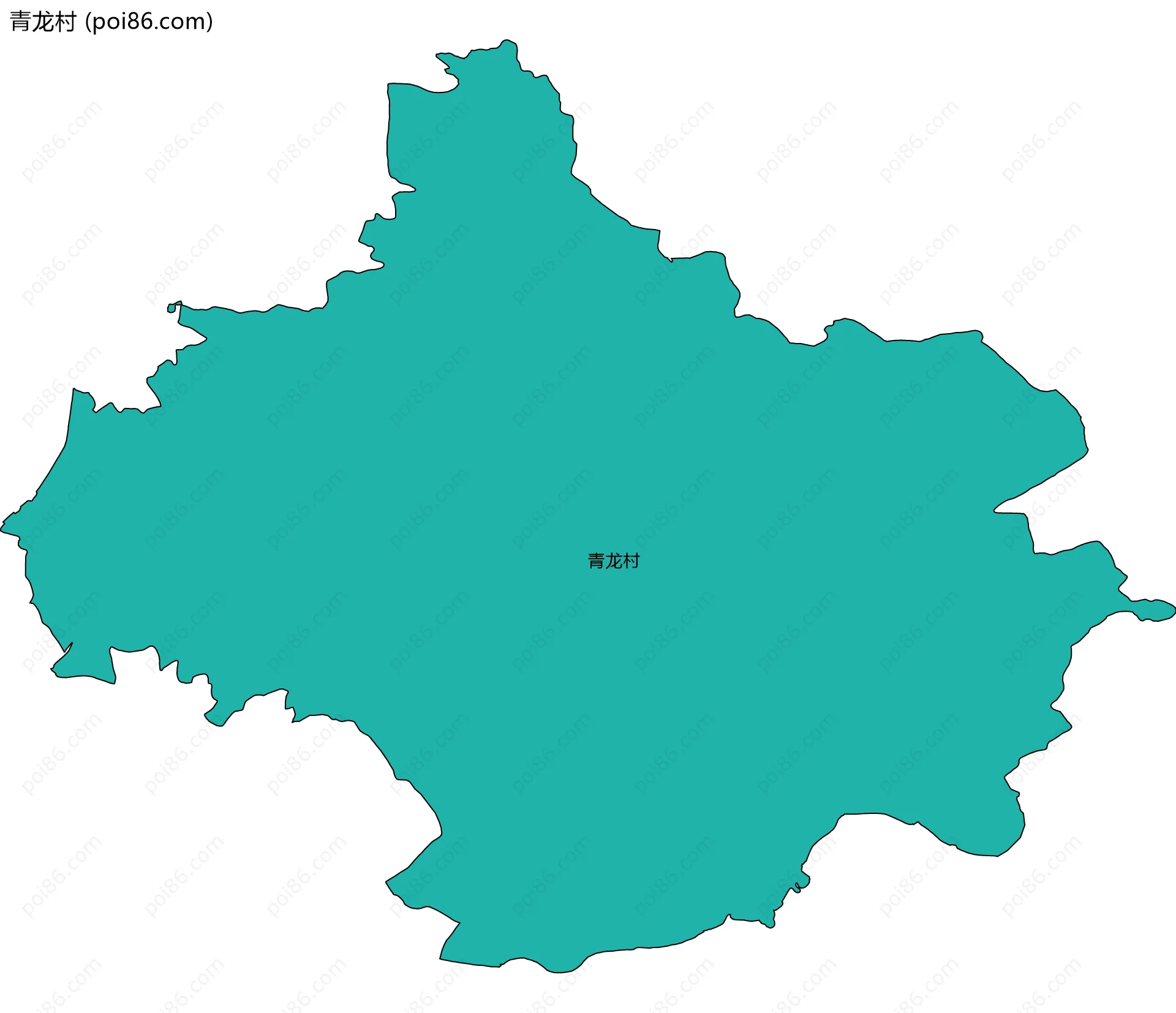 青龙村边界地图