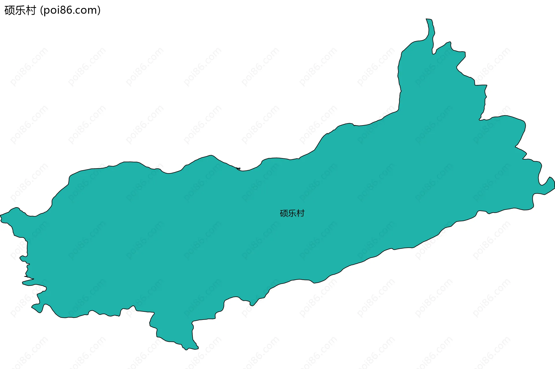 硕乐村边界地图