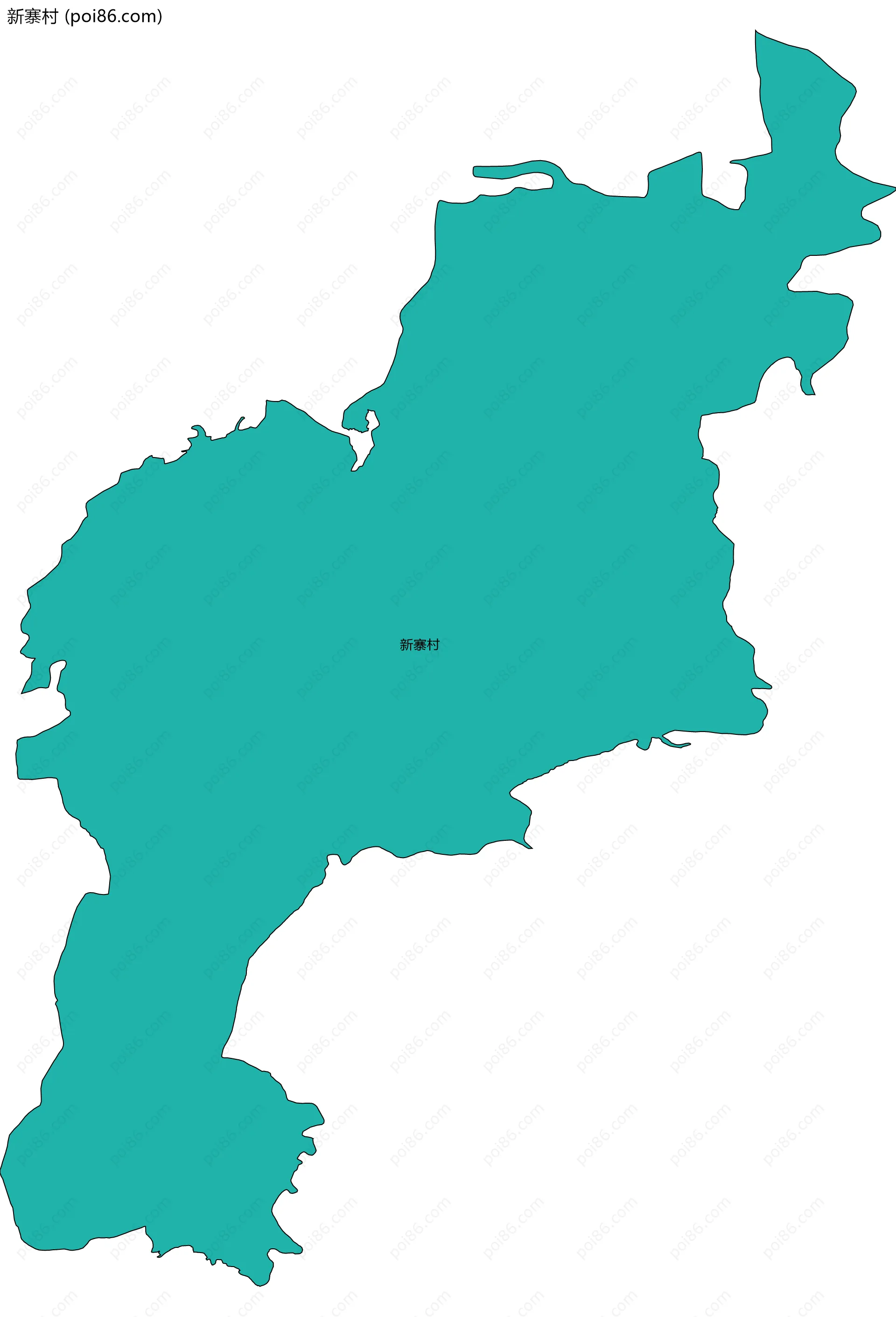 新寨村边界地图