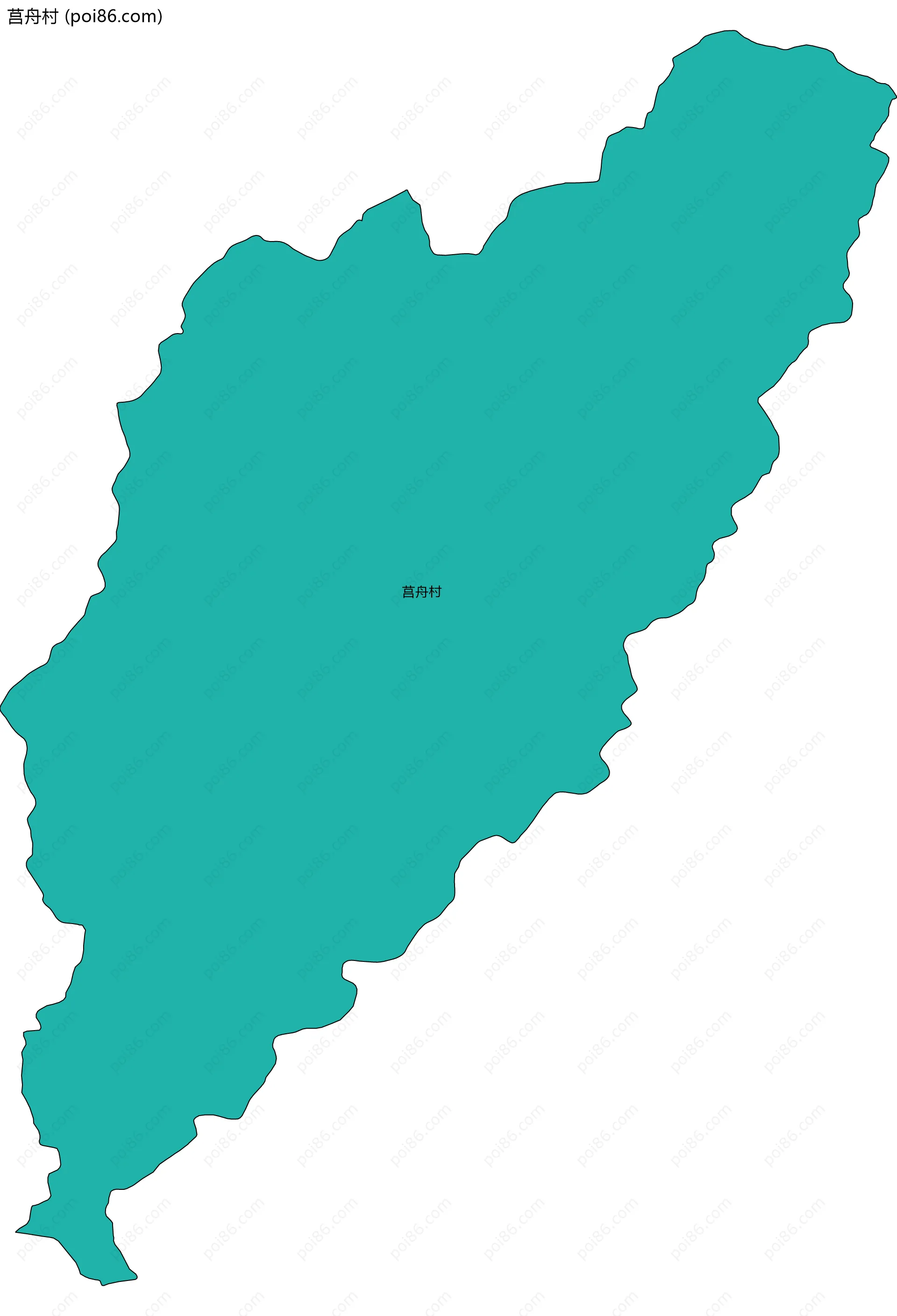 莒舟村边界地图