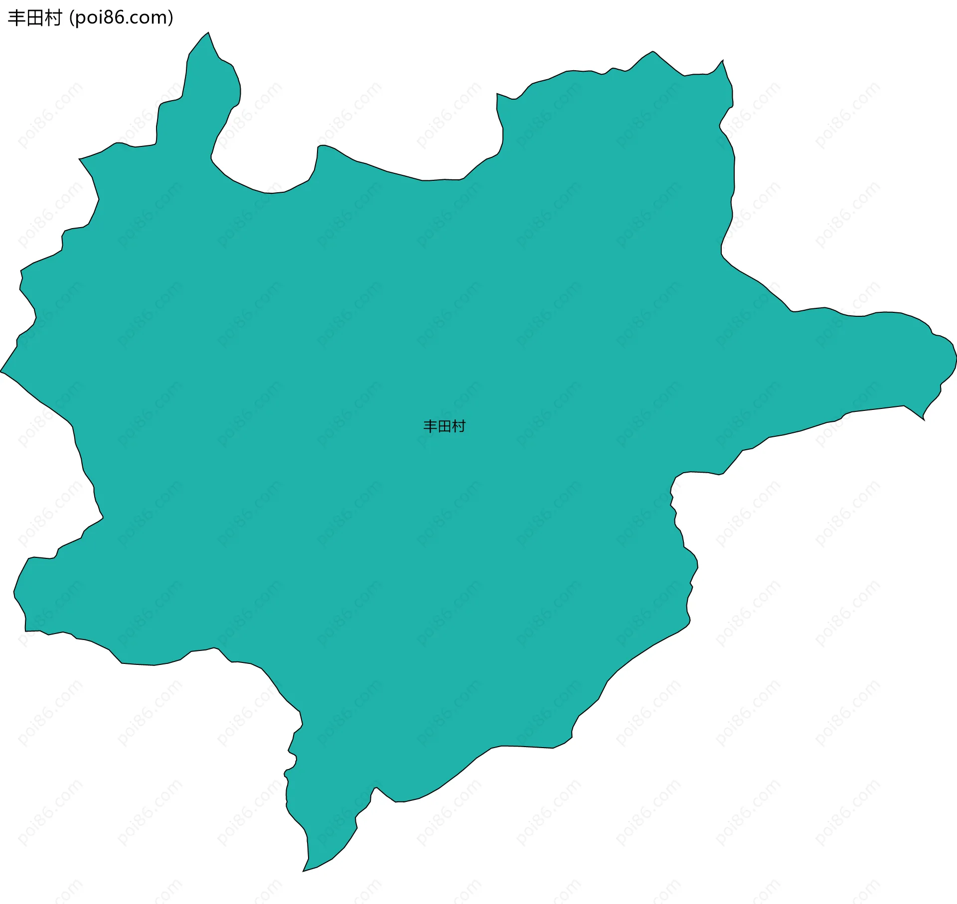 丰田村边界地图