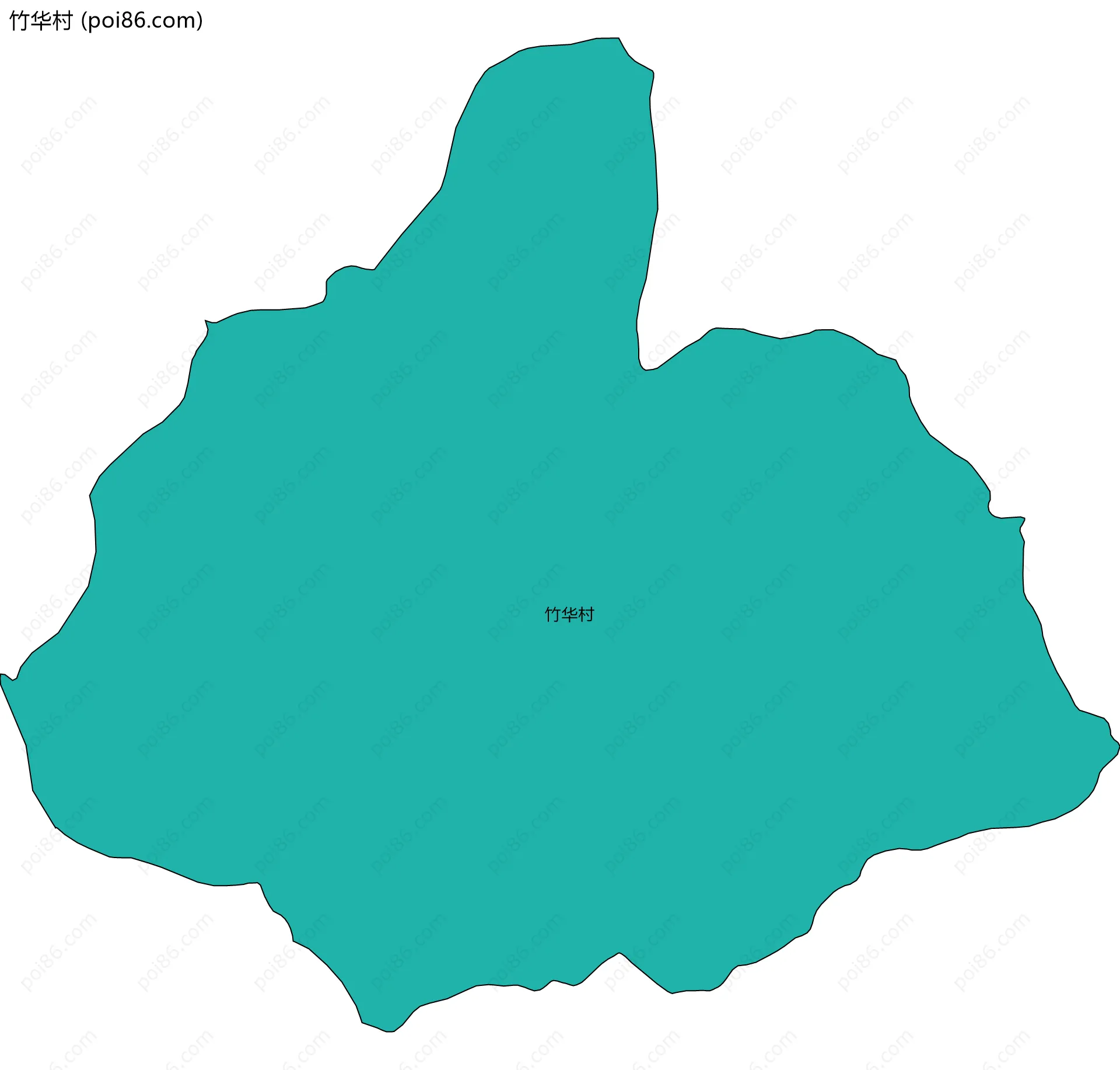 竹华村边界地图