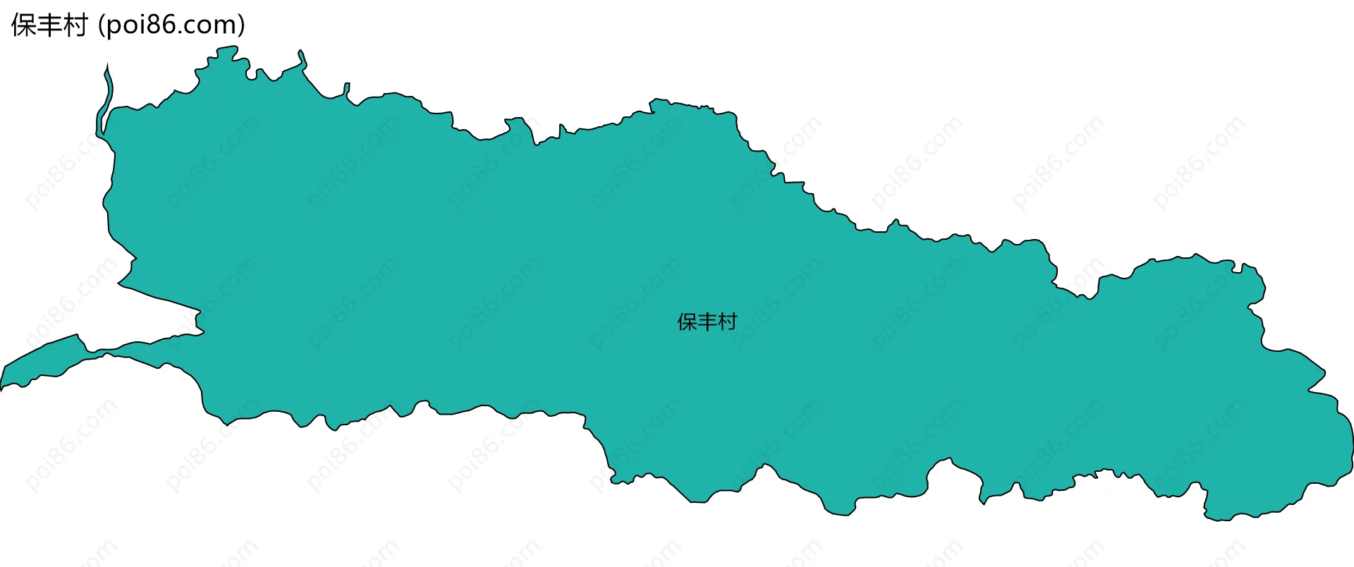 保丰村边界地图