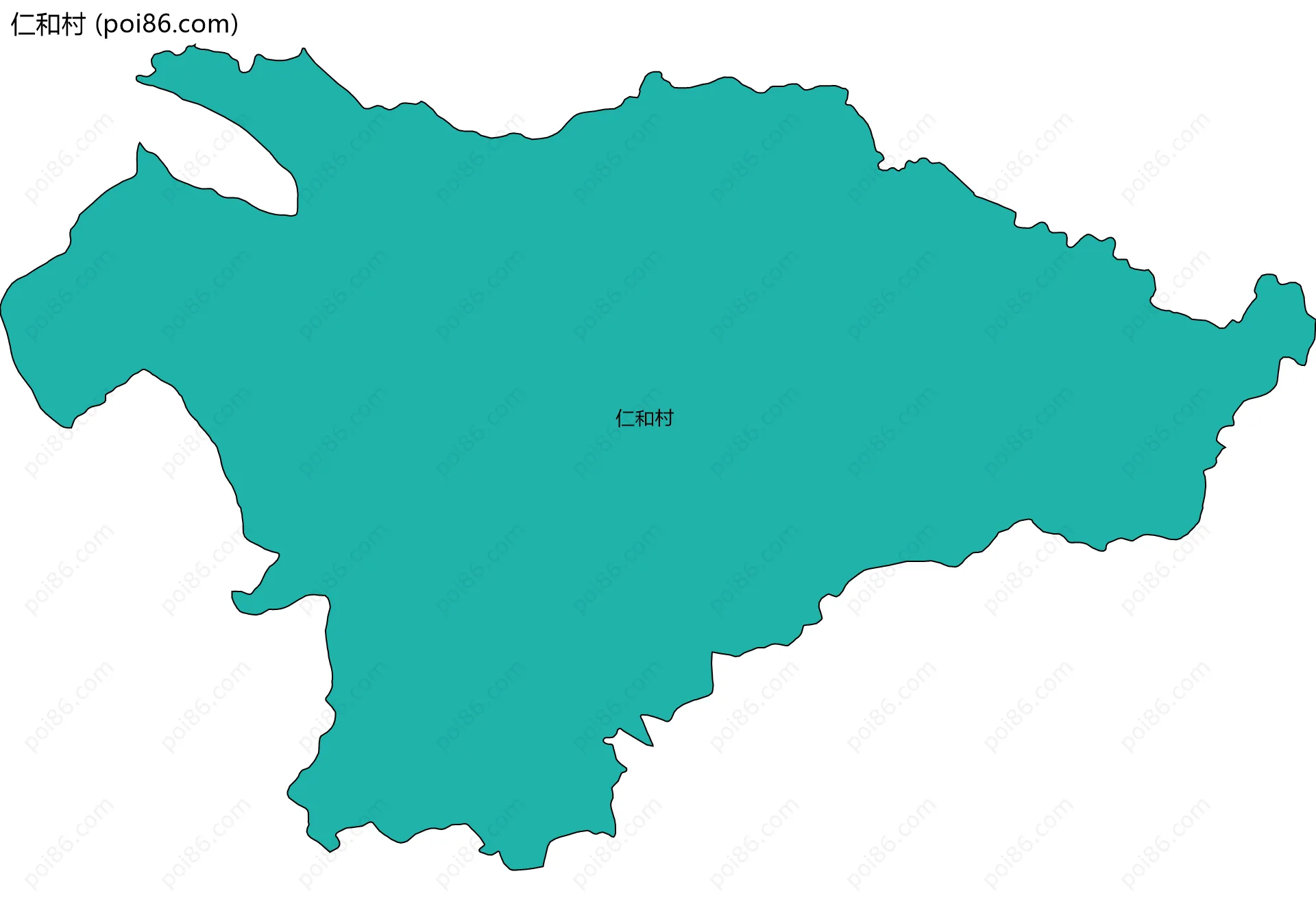 仁和村边界地图