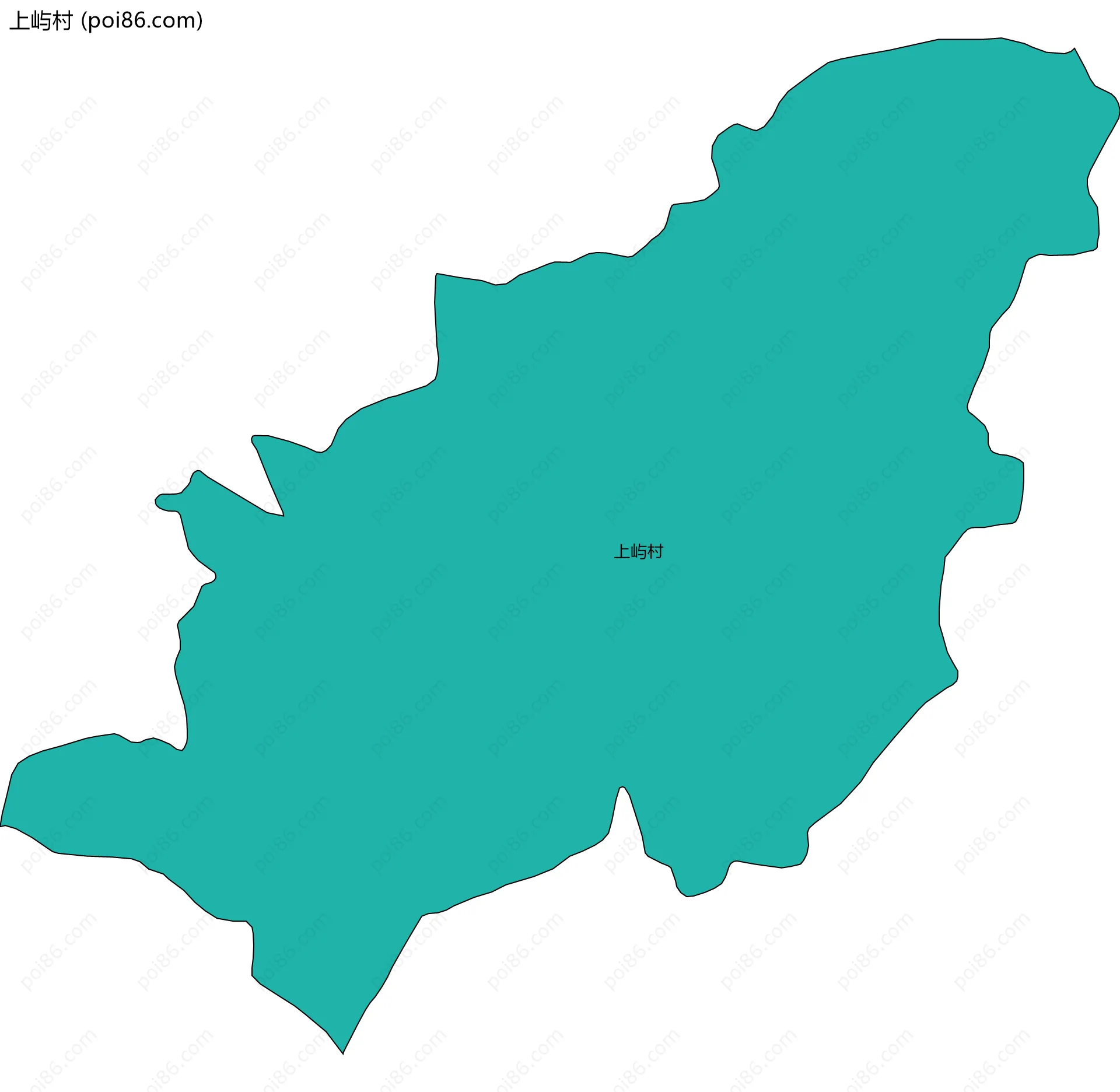 上屿村边界地图