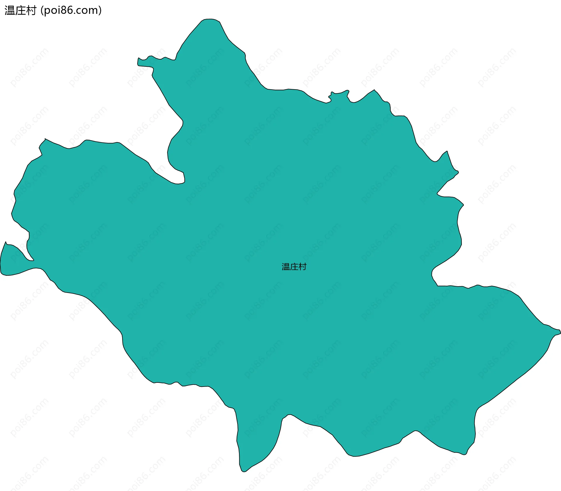 温庄村边界地图