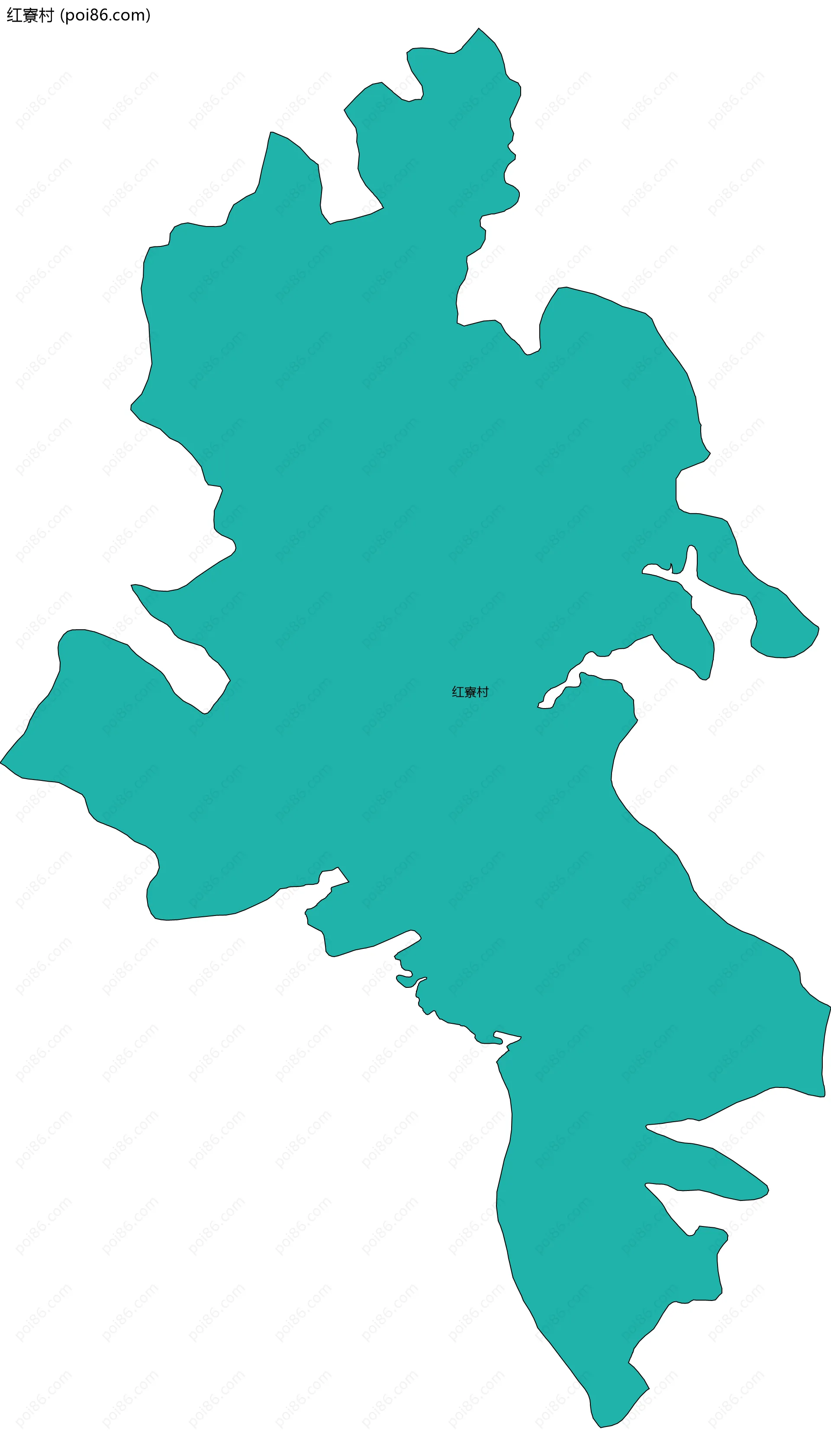 红寮村边界地图