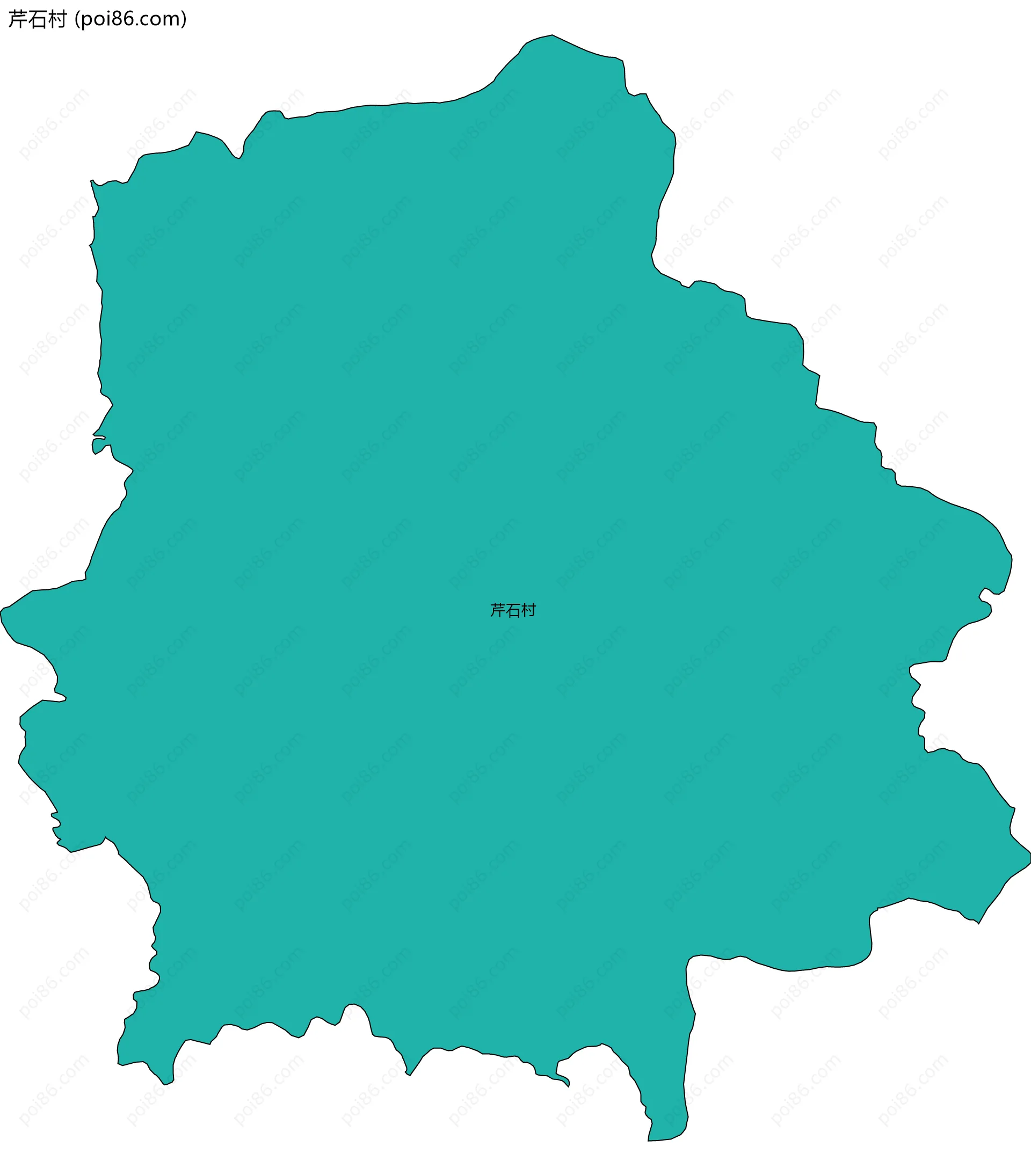 芹石村边界地图
