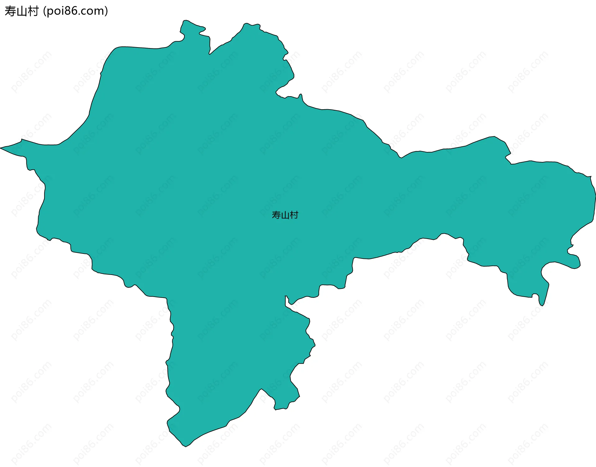 寿山村边界地图