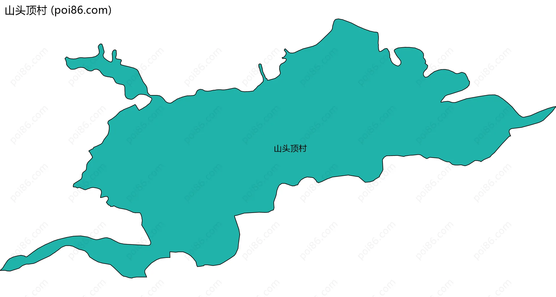 山头顶村边界地图