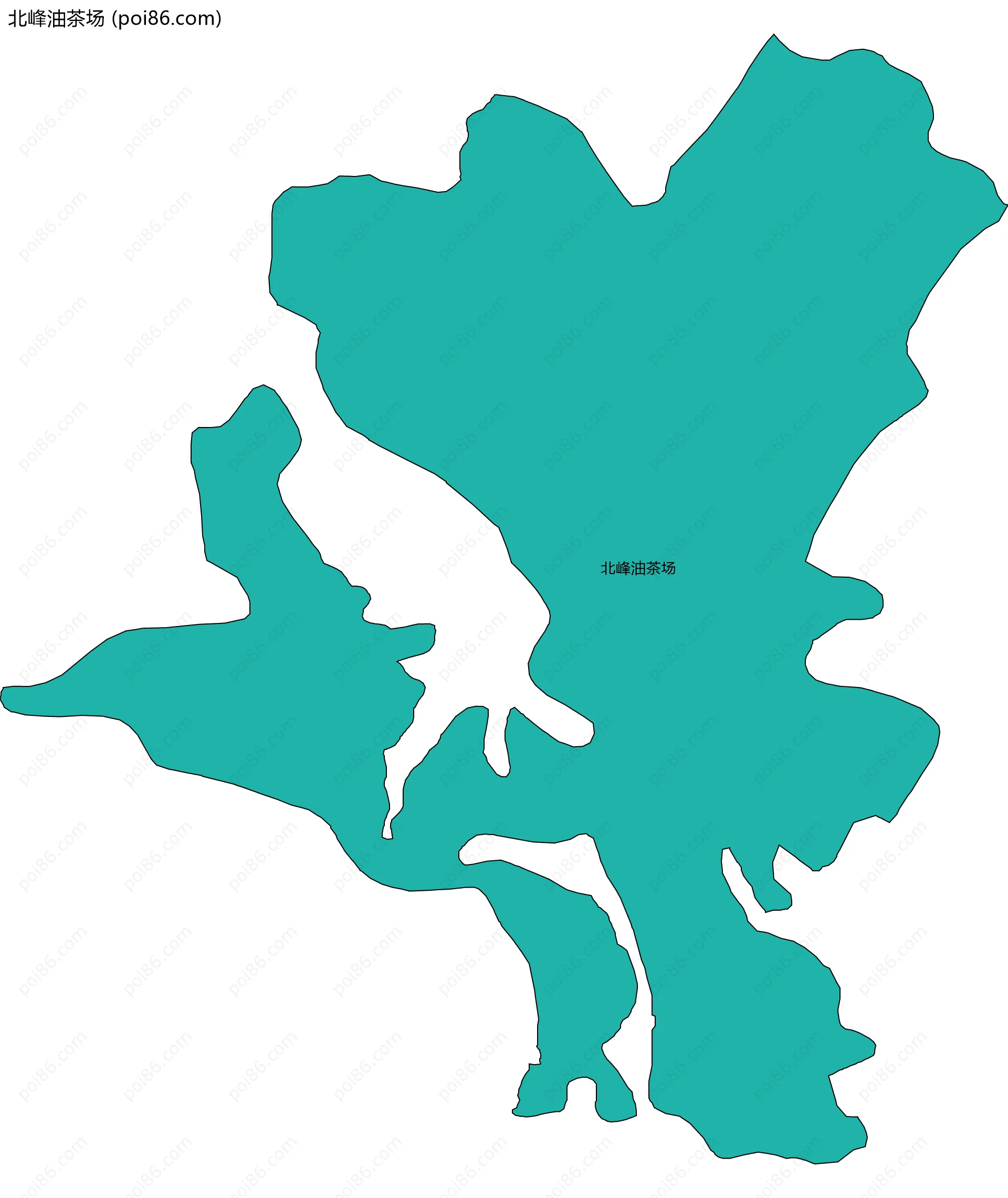 北峰油茶场边界地图