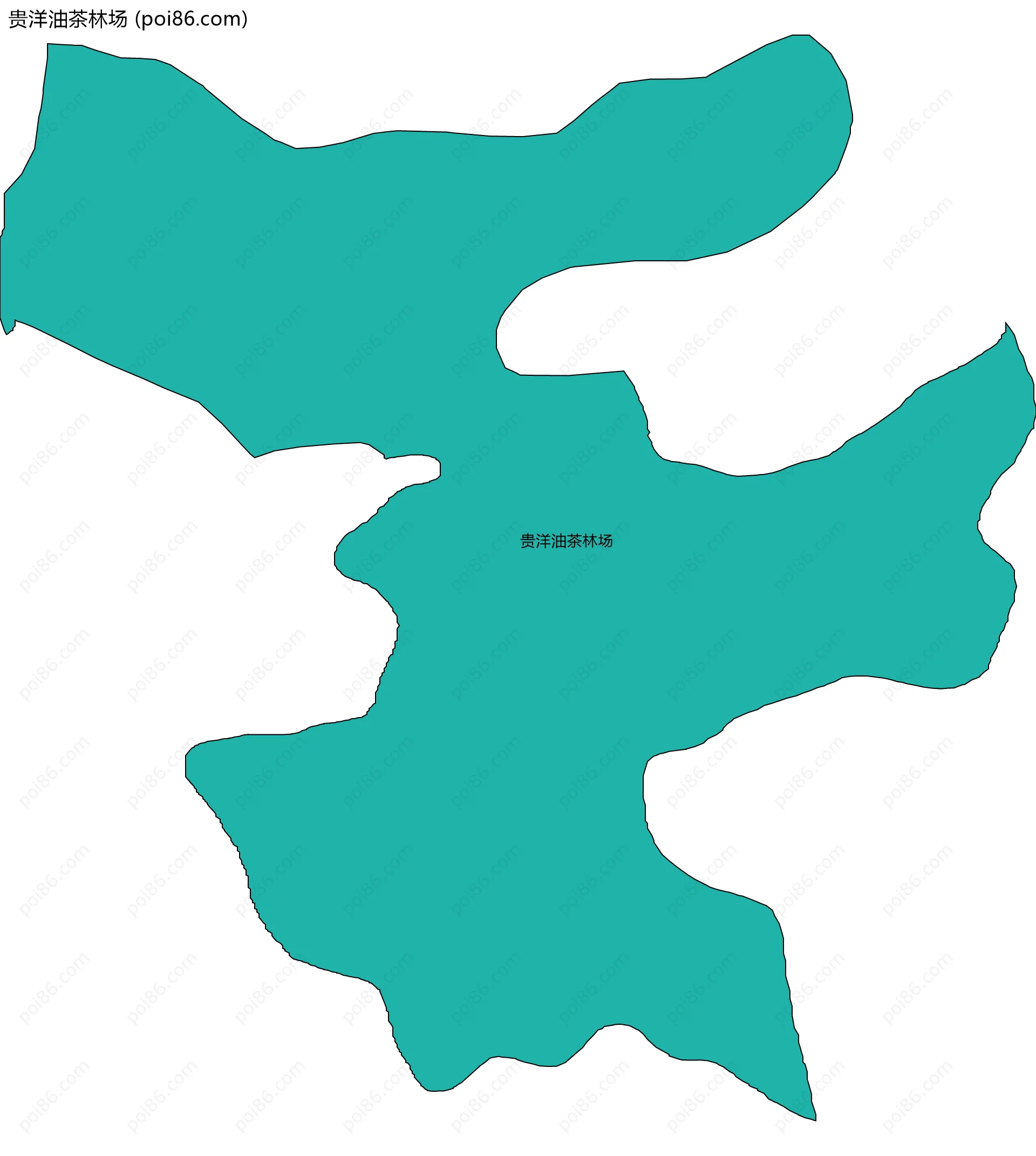 贵洋油茶林场边界地图