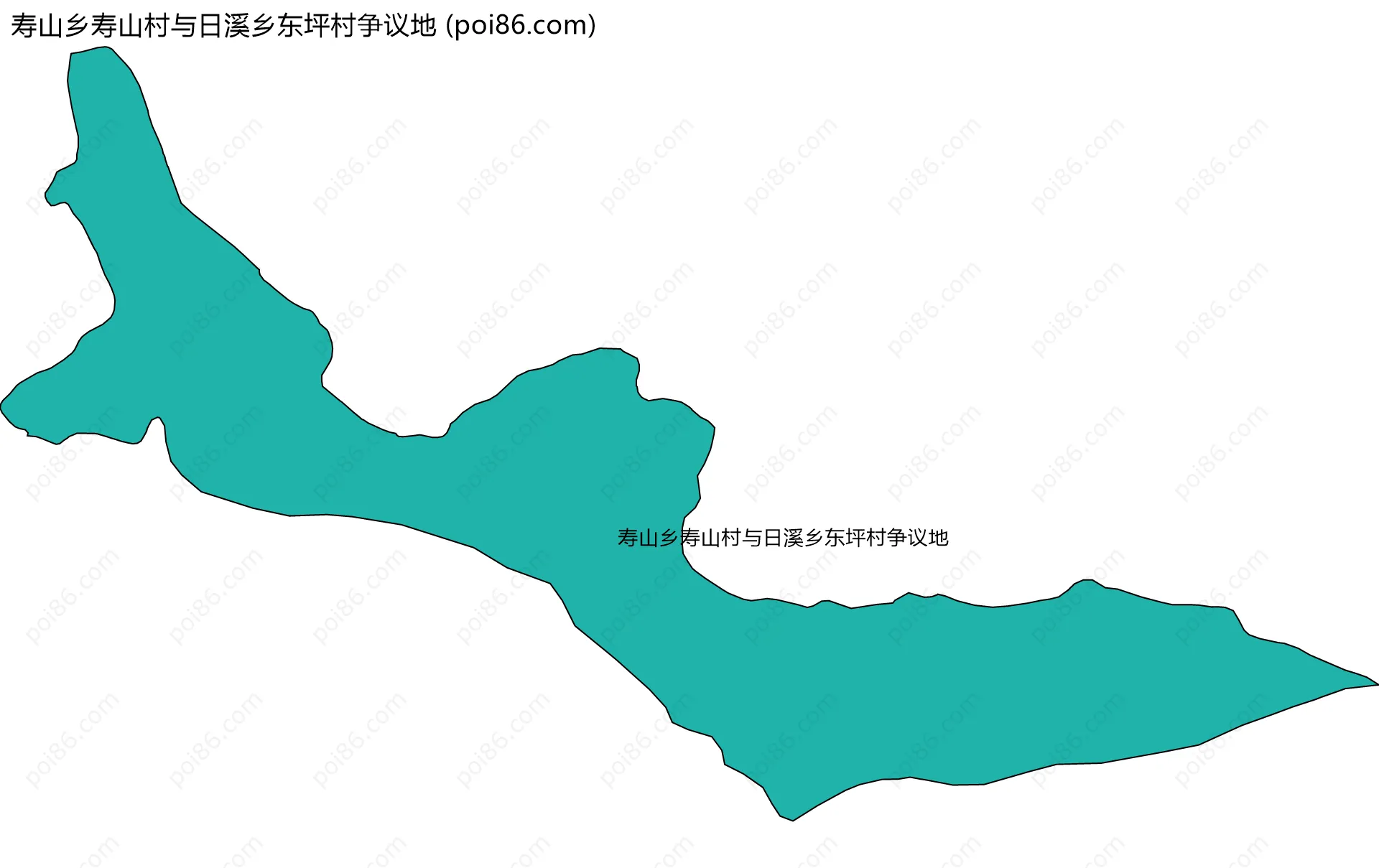 寿山乡寿山村与日溪乡东坪村争议地边界地图