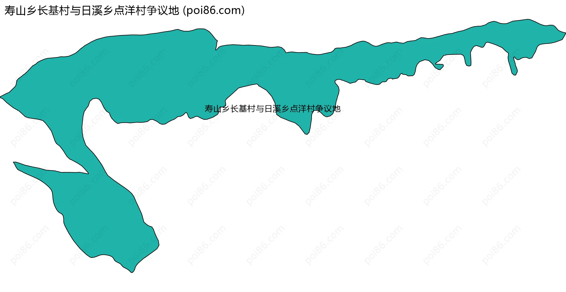 寿山乡长基村与日溪乡点洋村争议地边界地图