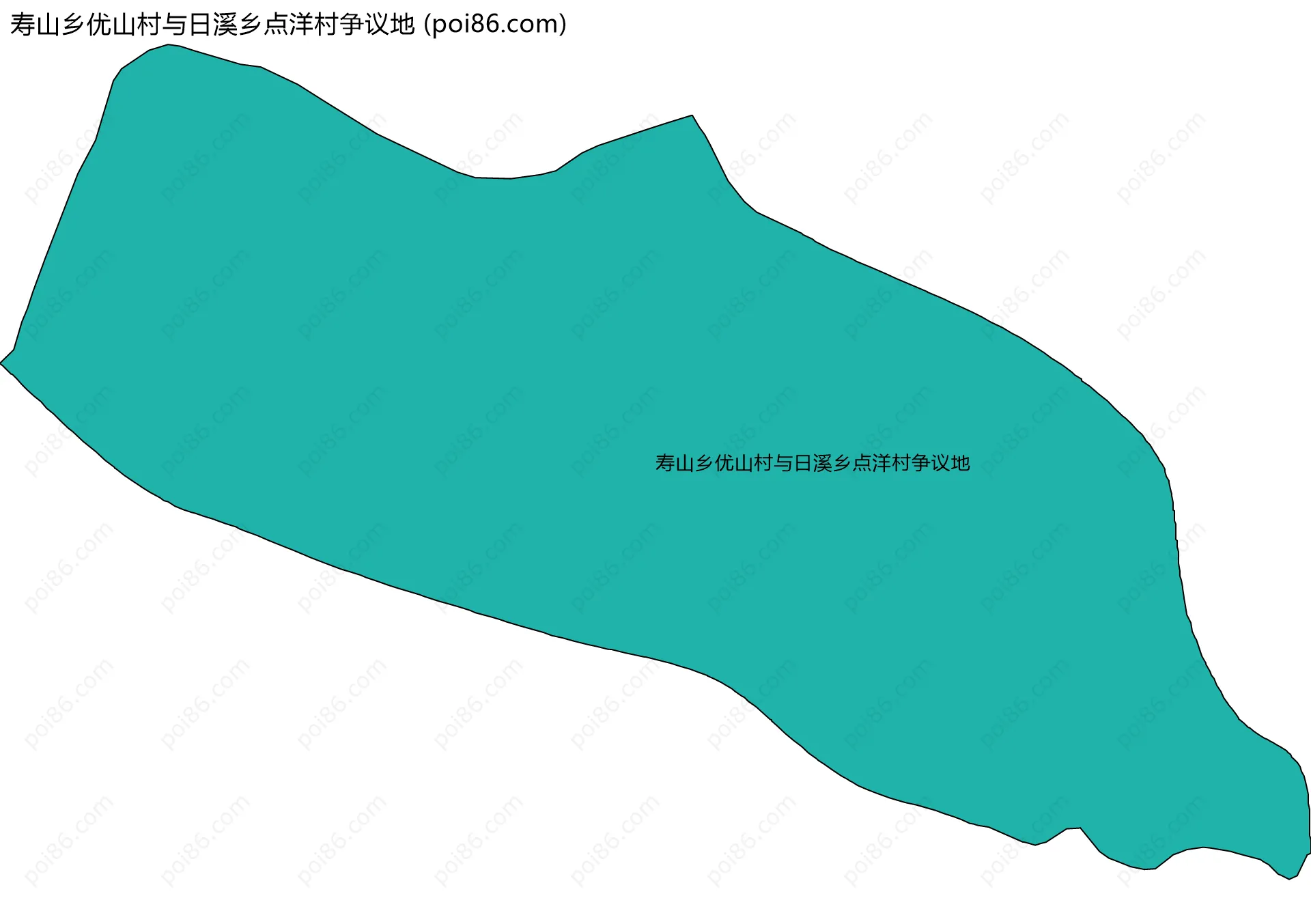 寿山乡优山村与日溪乡点洋村争议地边界地图