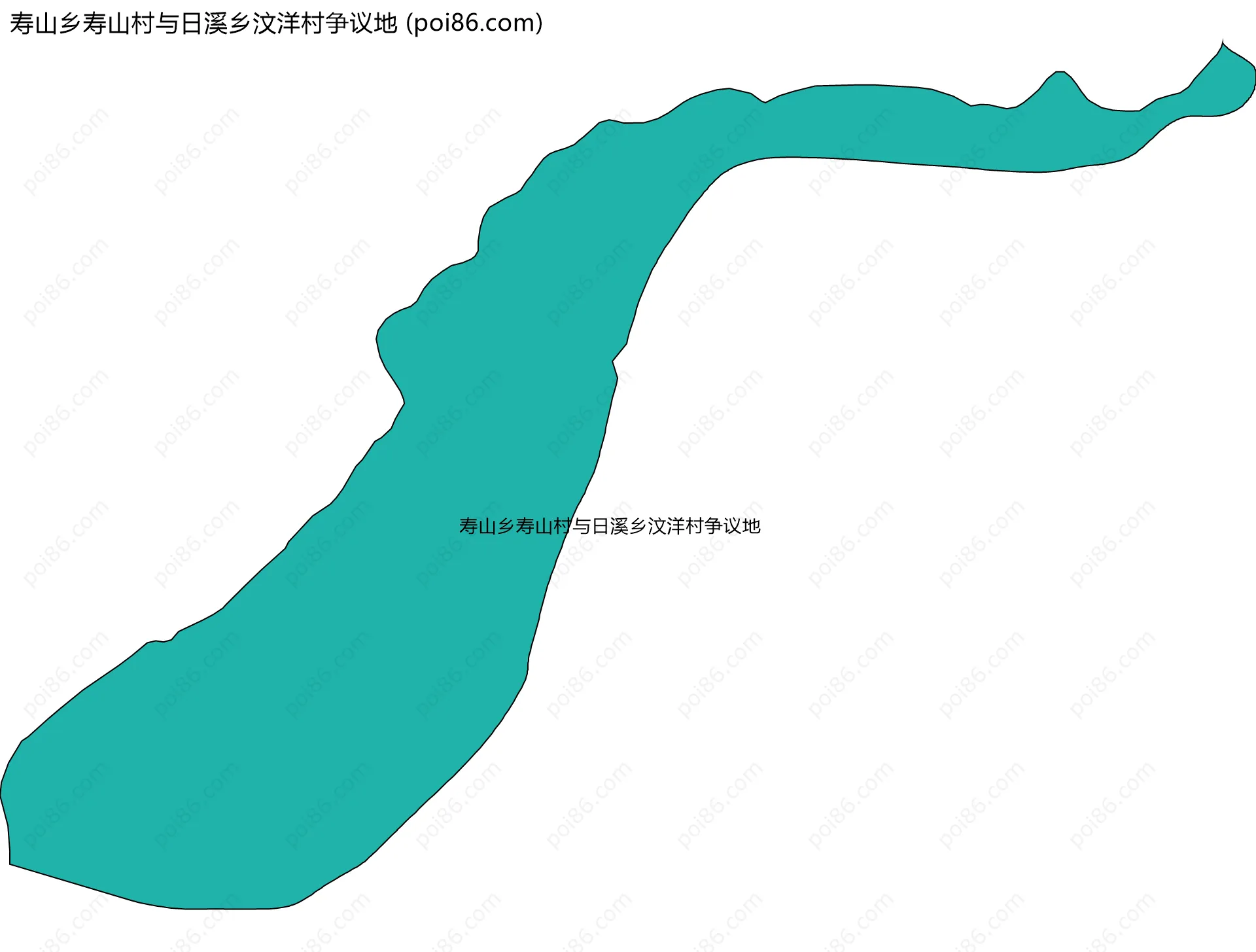 寿山乡寿山村与日溪乡汶洋村争议地边界地图