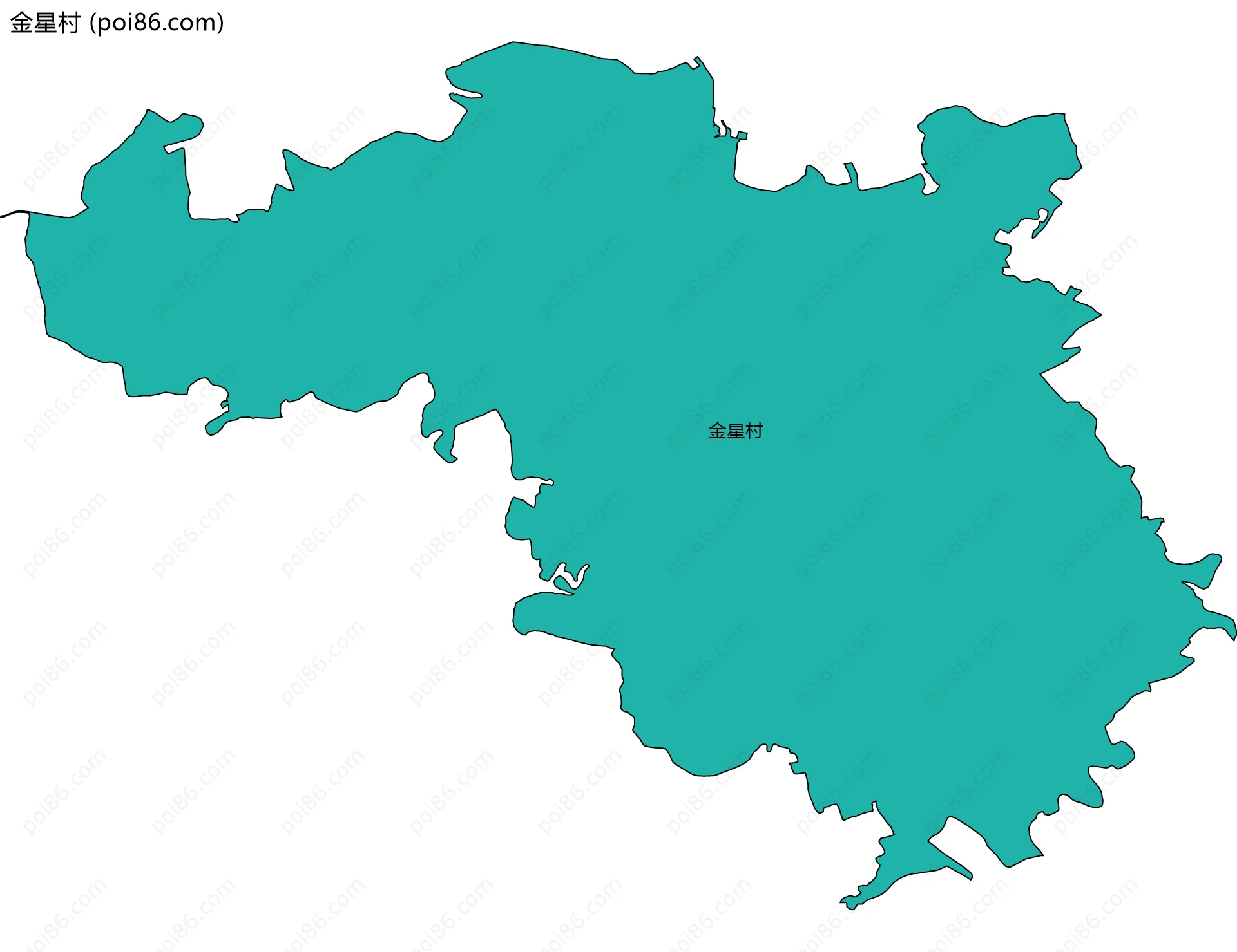 金星村边界地图