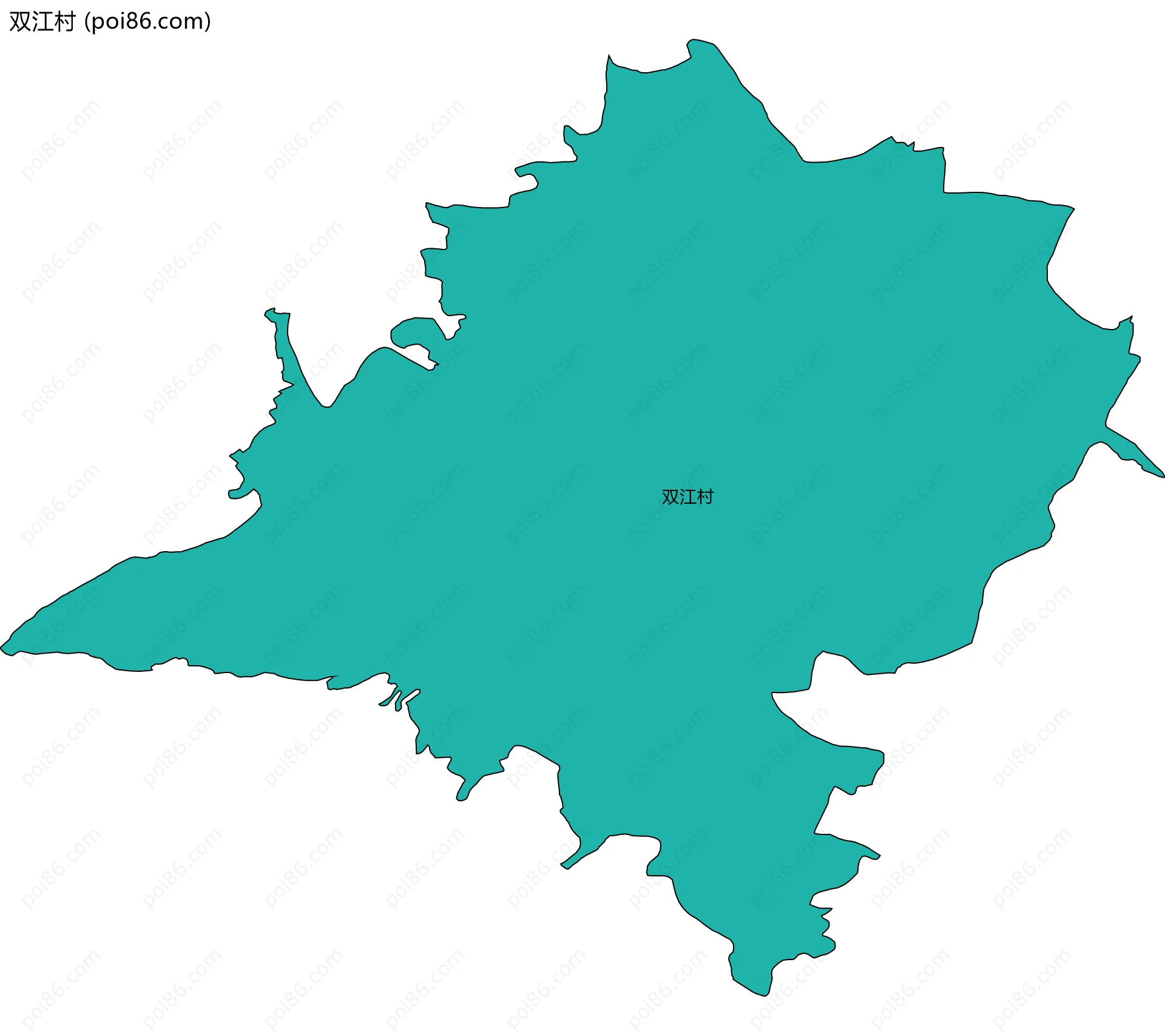 双江村边界地图