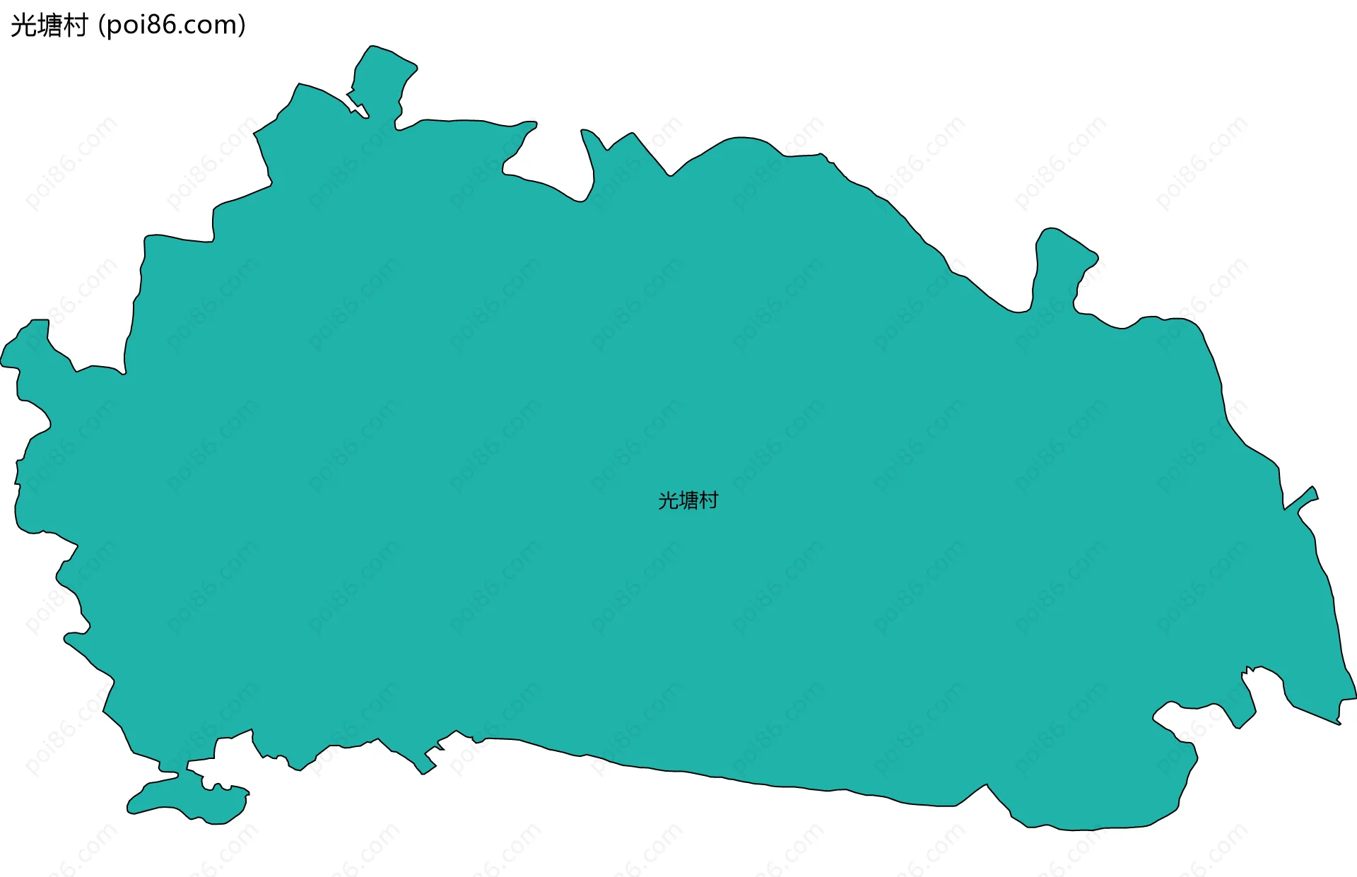 光塘村边界地图