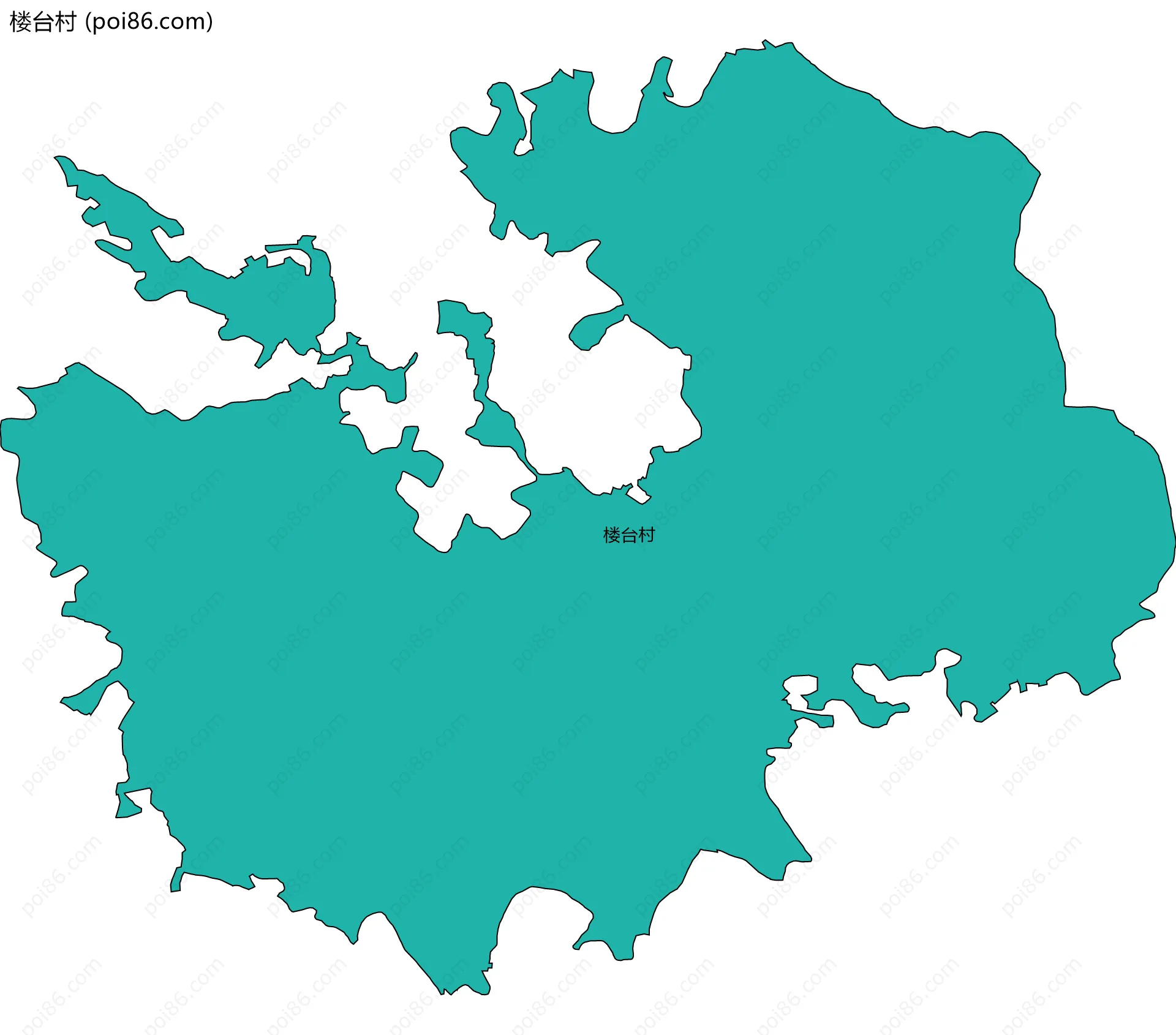 楼台村边界地图