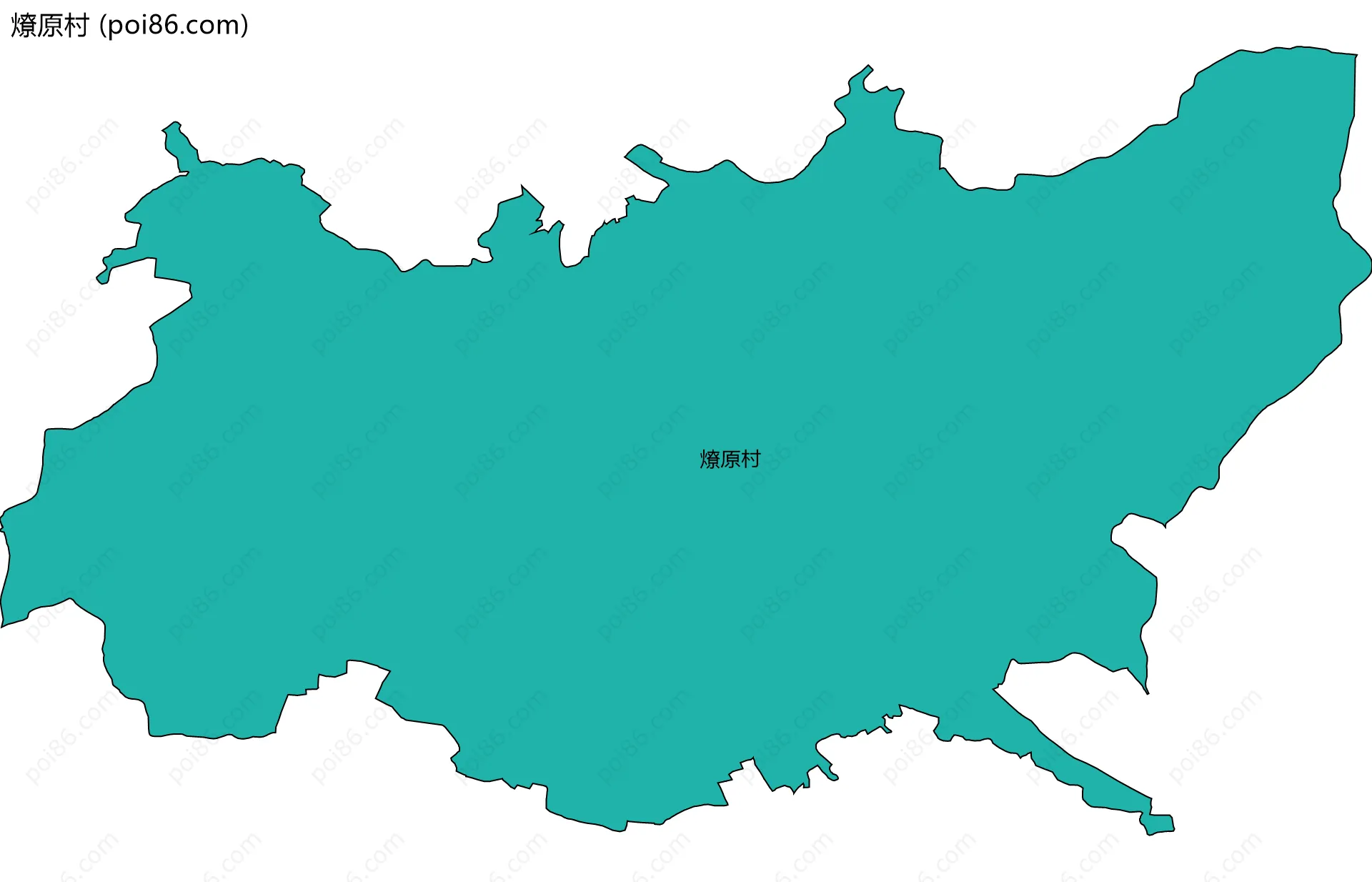 燎原村边界地图