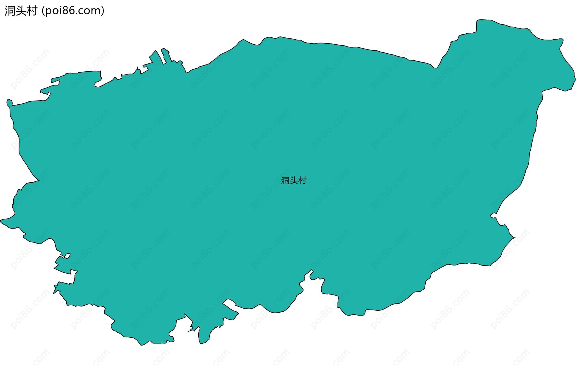 洞头村边界地图