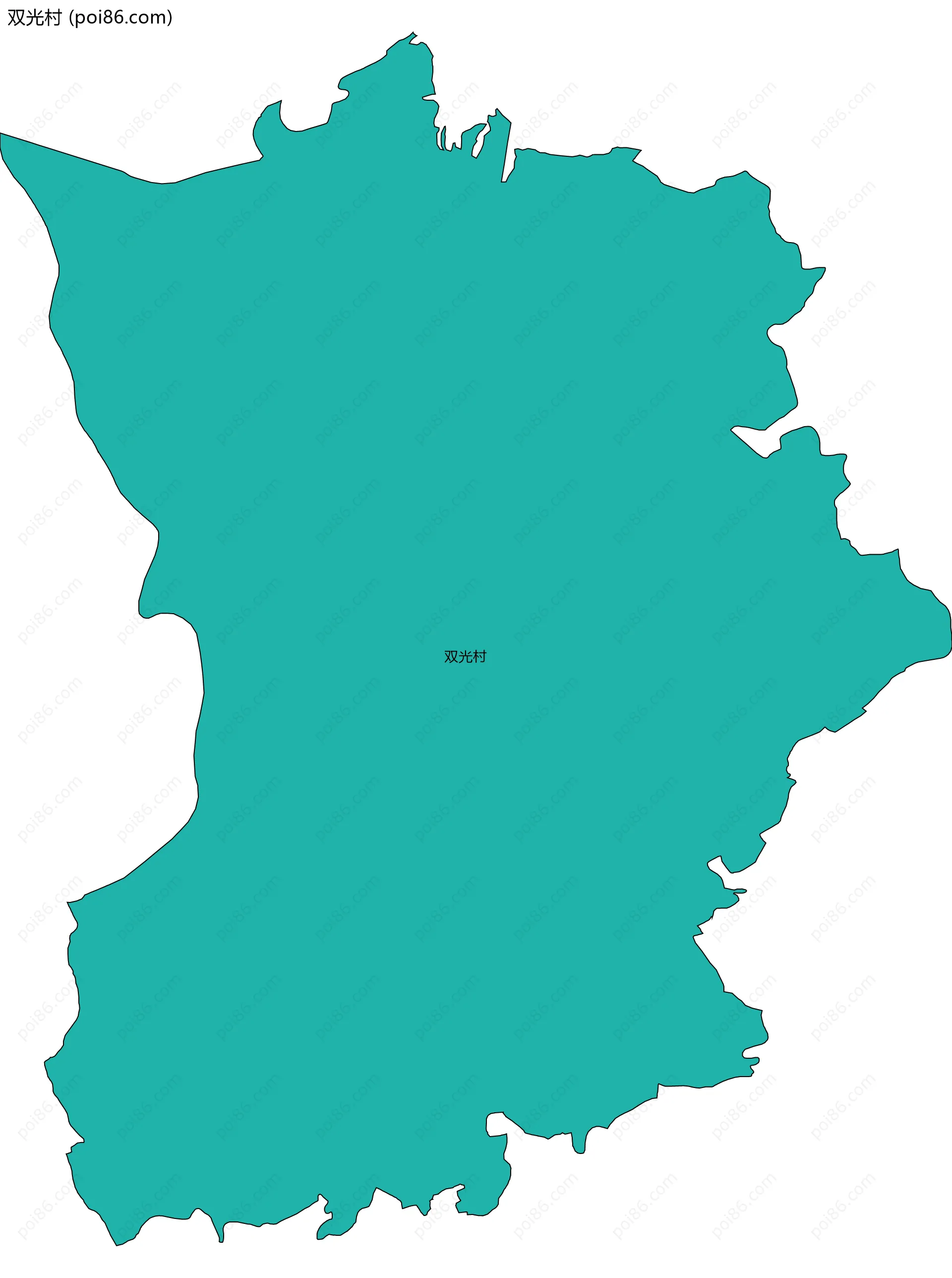 双光村边界地图