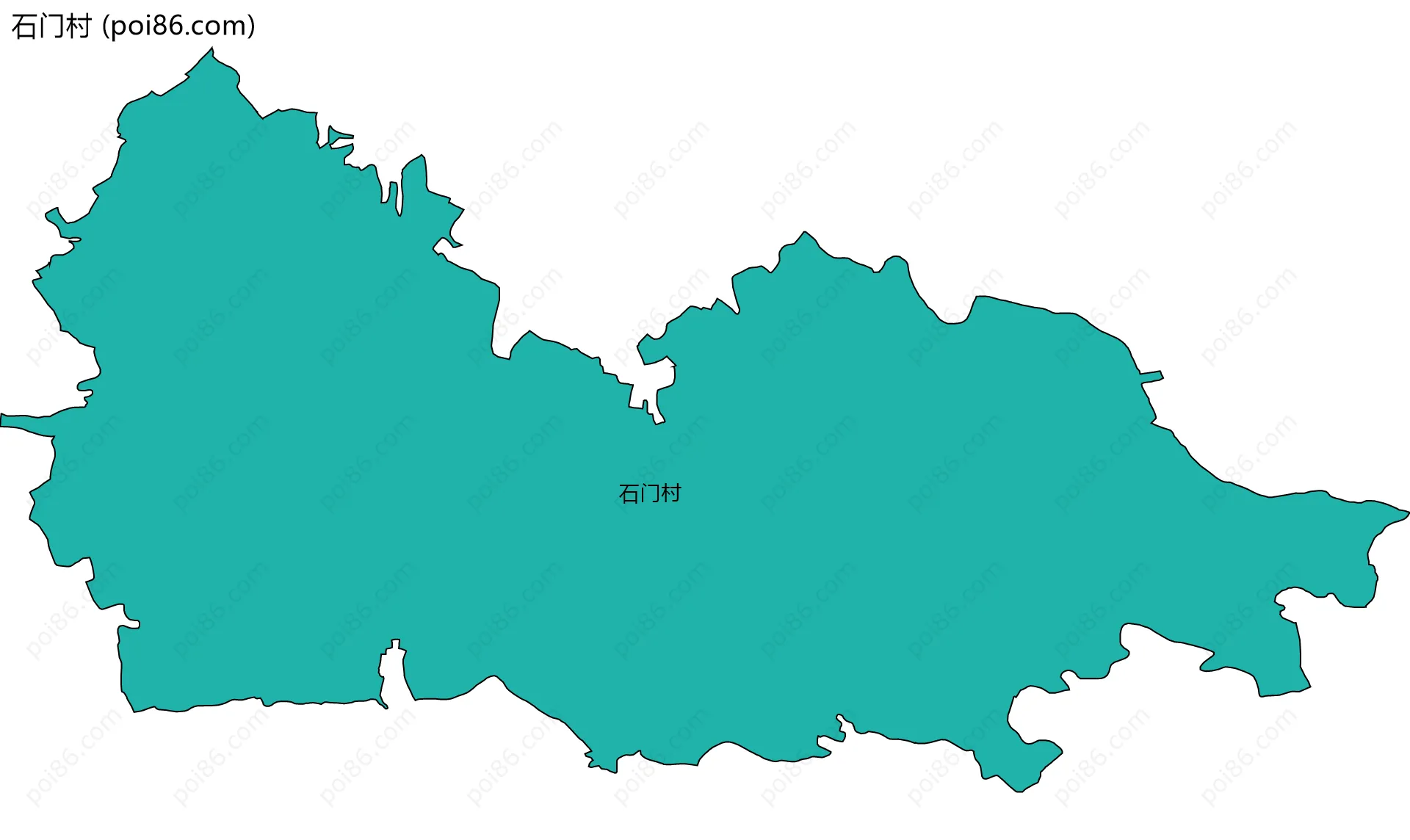 石门村边界地图