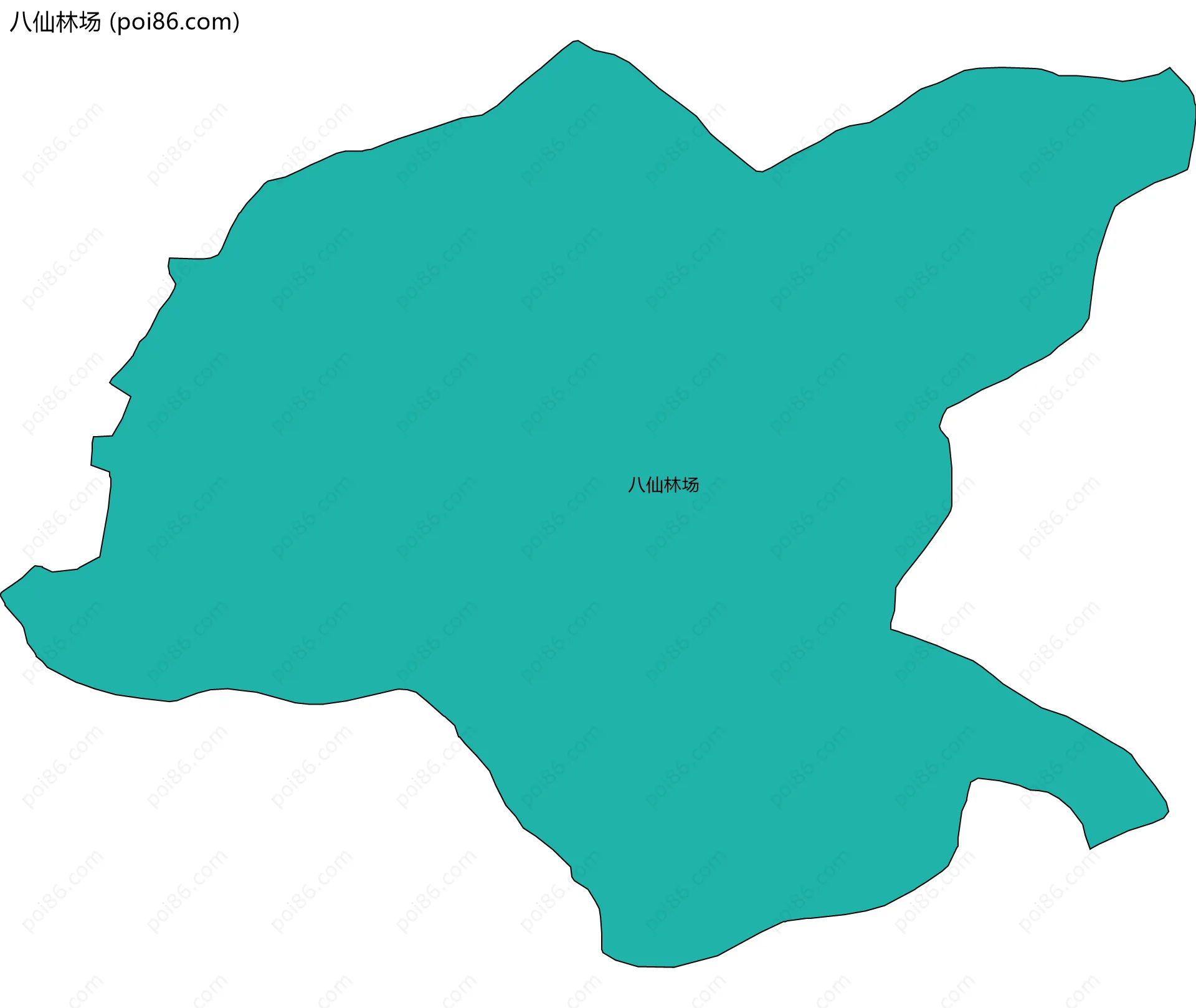 八仙林场边界地图