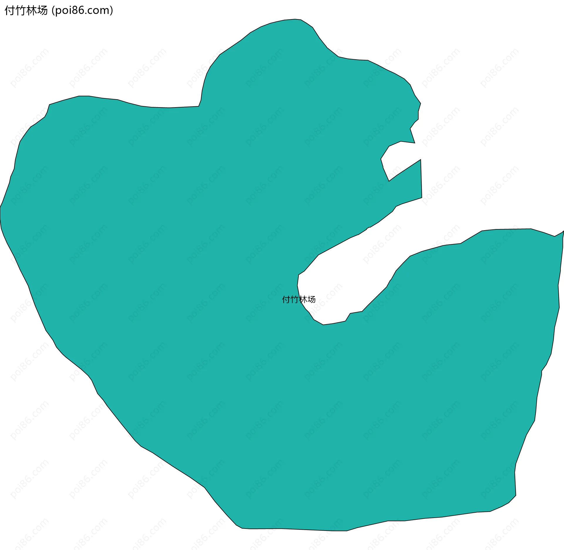 付竹林场边界地图