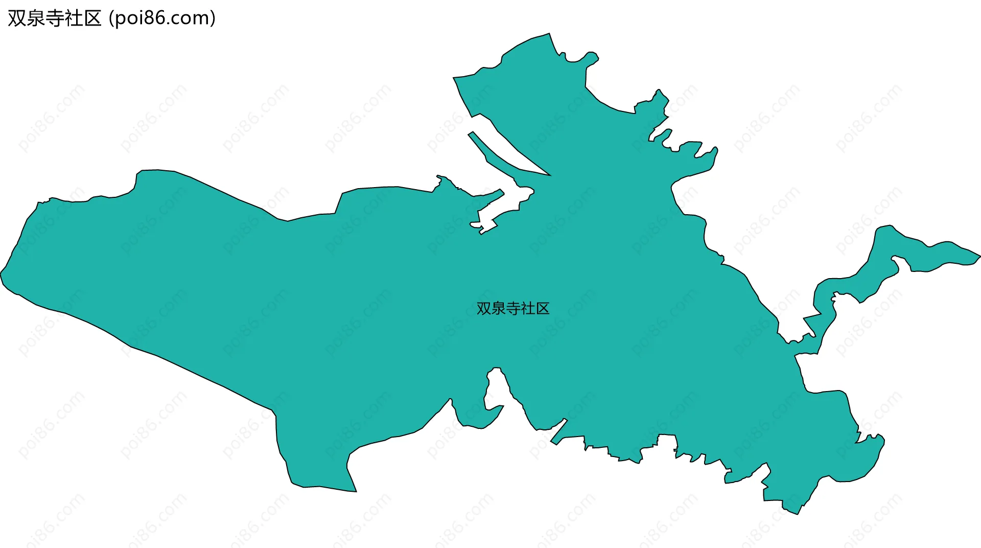 双泉寺社区边界地图