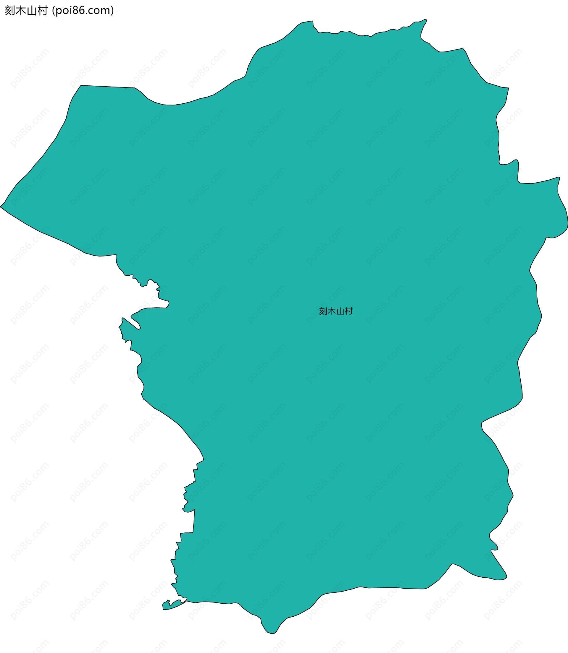 刻木山村边界地图