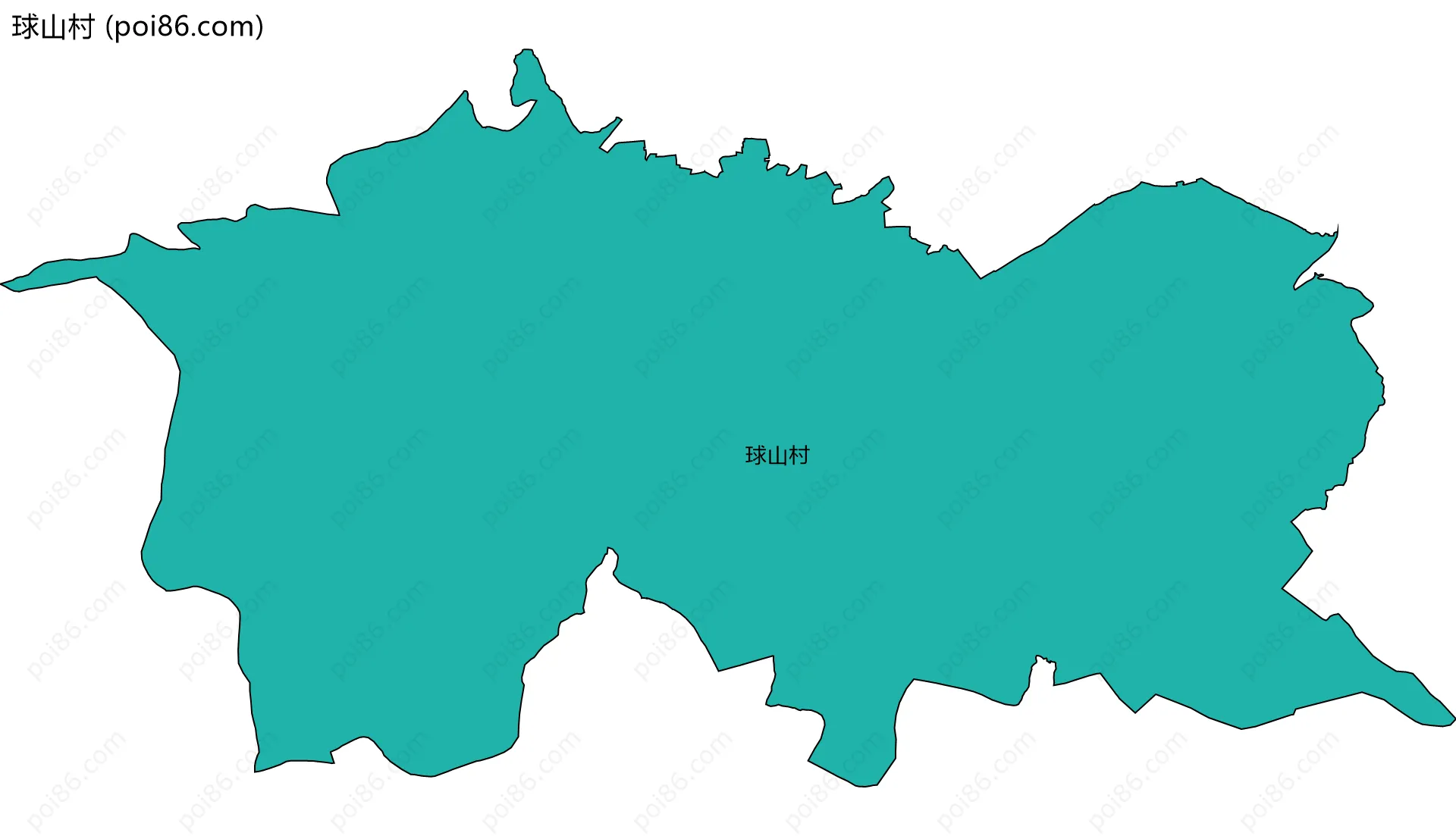 球山村边界地图