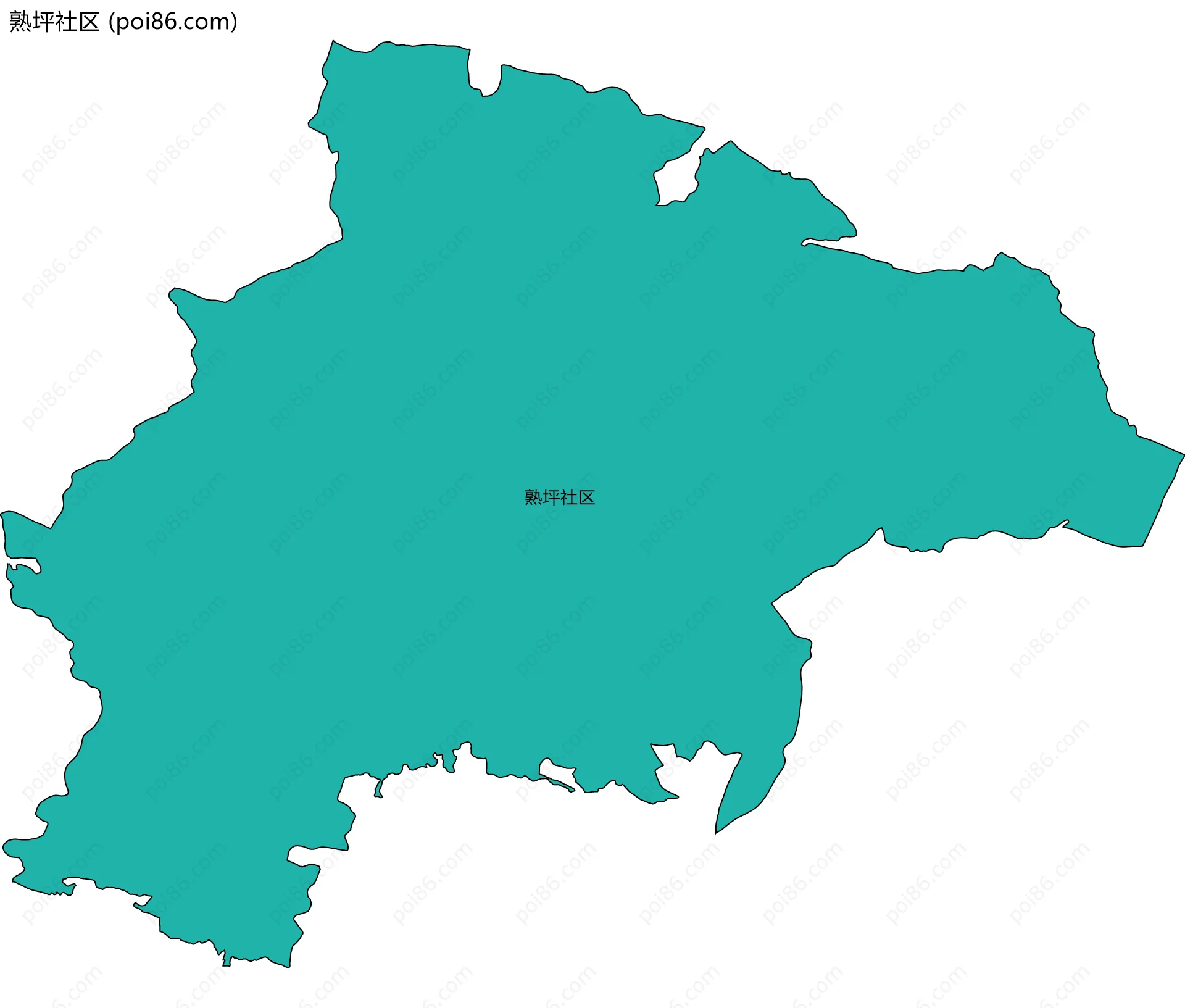 熟坪社区边界地图